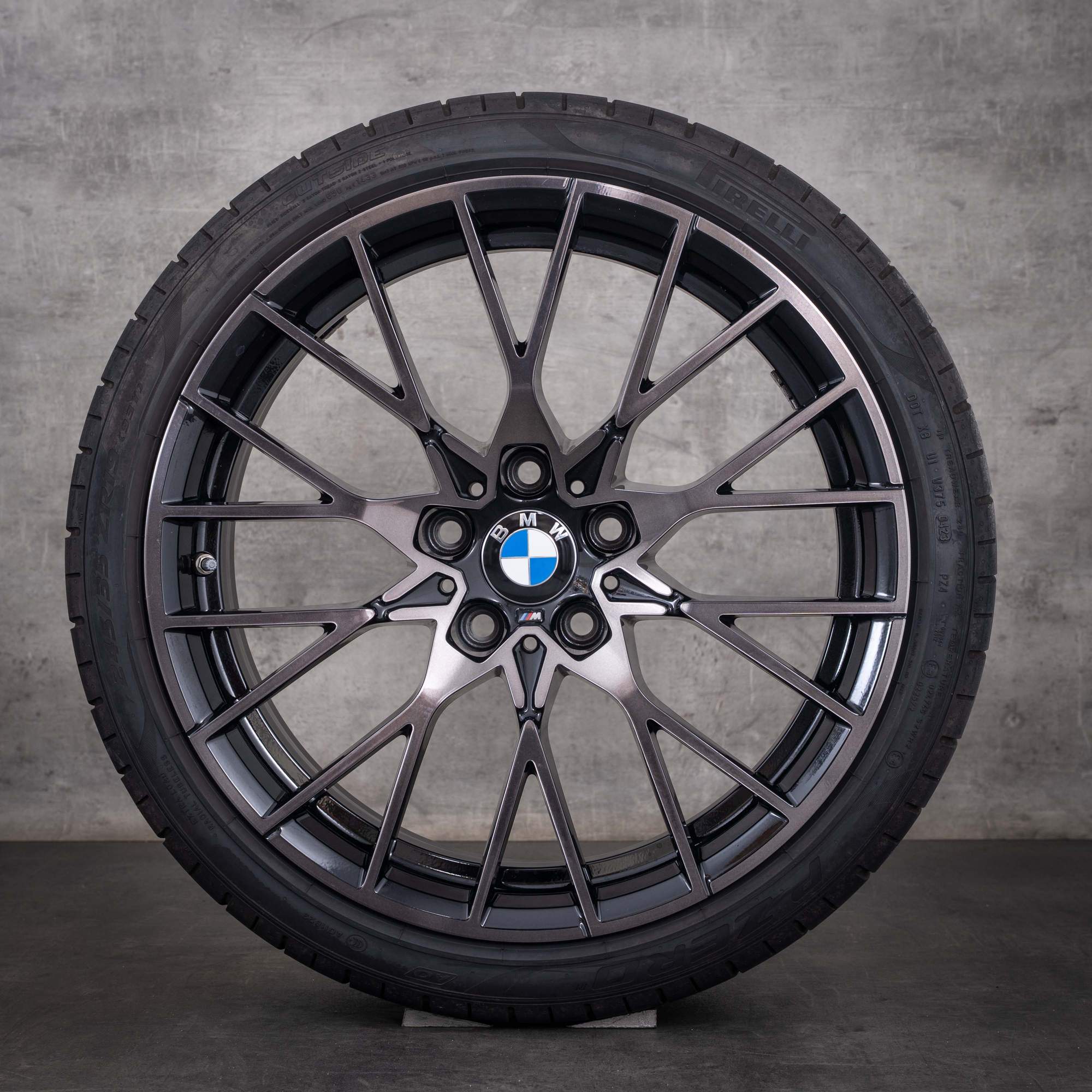 Original BMW M2 Felgen 19 Zoll F87 Sommerräder Styling 788 M 8073847 8073848 schwarz glanzgedreht