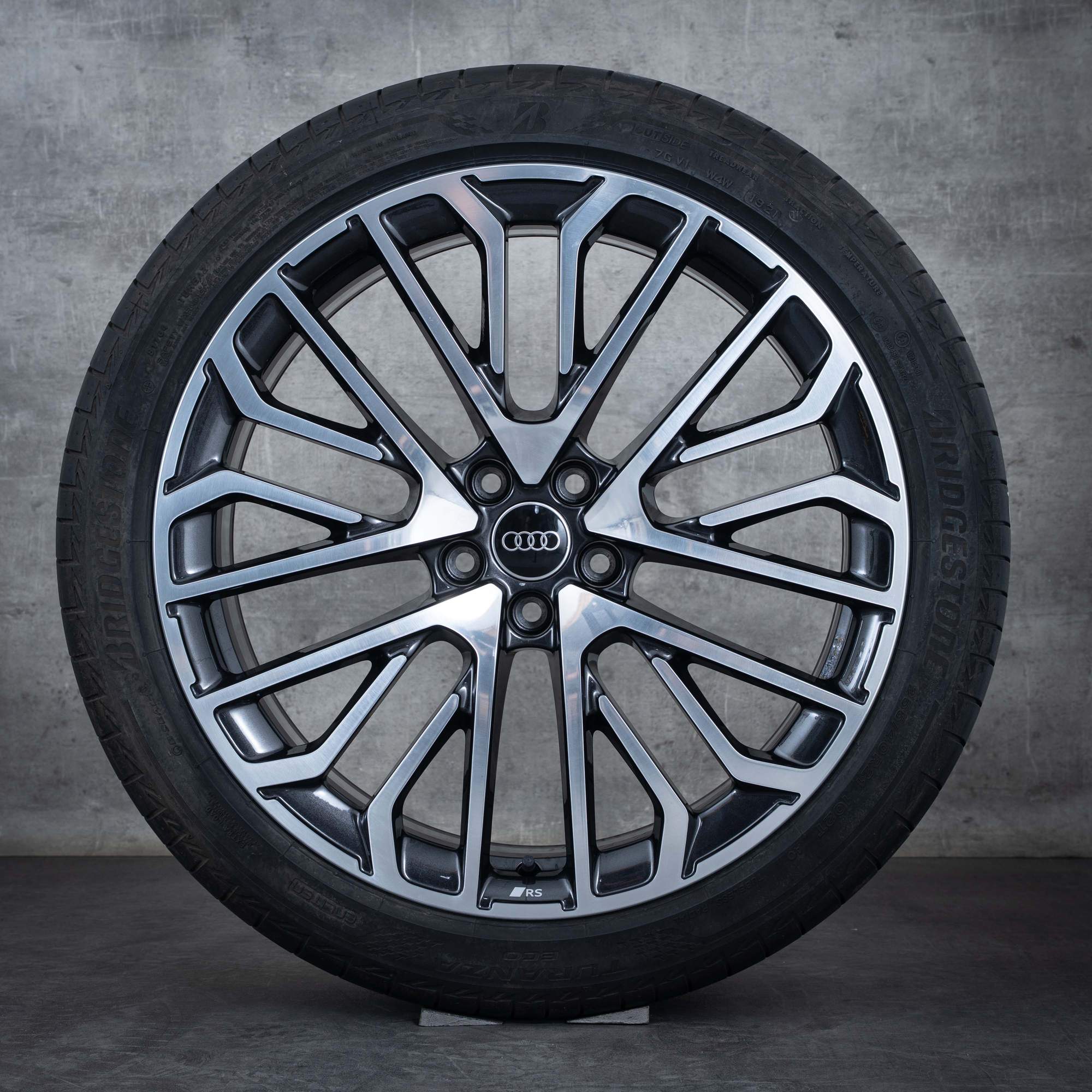 Oryginał Audi Q5 SQ5 felgi 21 cali FY GU Sportback koła letnie 8MA601025L granit Polerowane