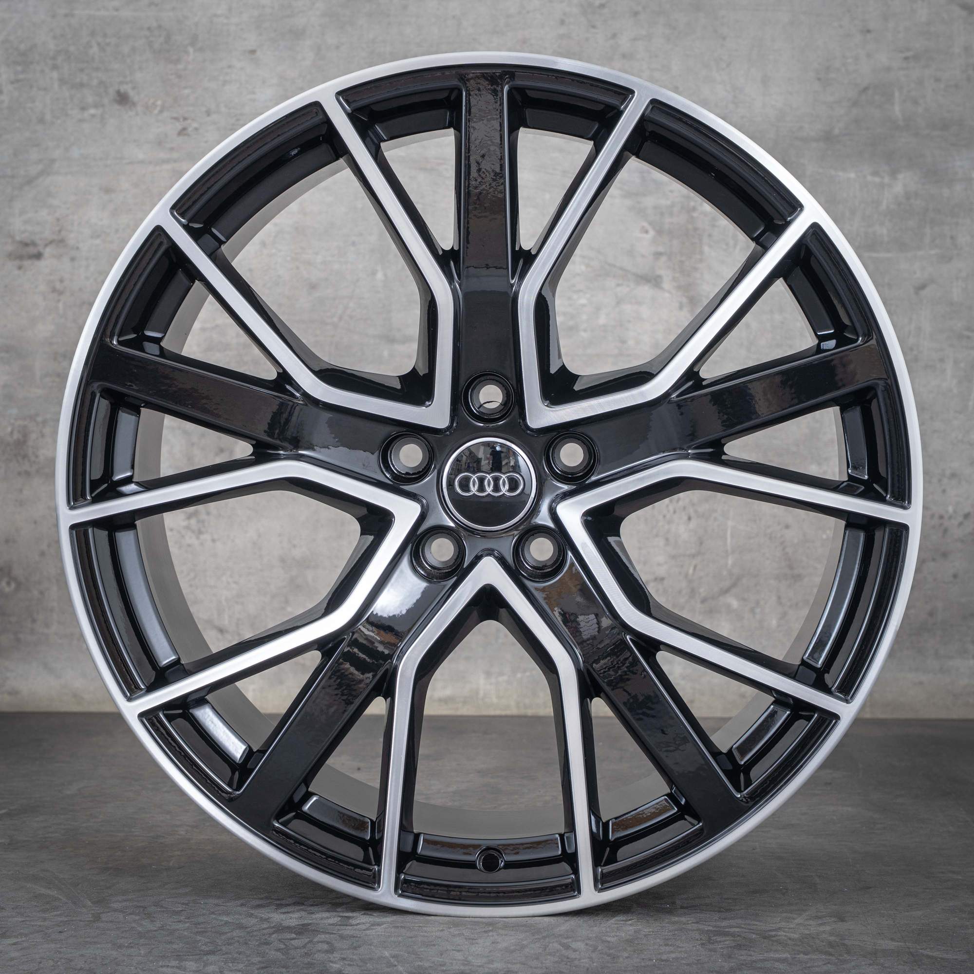 OEM Audi A5 S5 Rims 20 inch F5 8W B9 8W0601025EG black polisched NEW