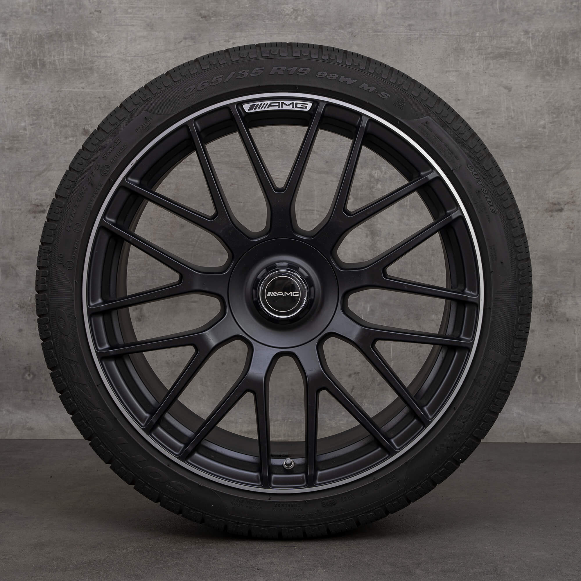 AMG Mercedes Benz jantes 19 pouces C63 S W205 S205 roues hiver pneus hiver