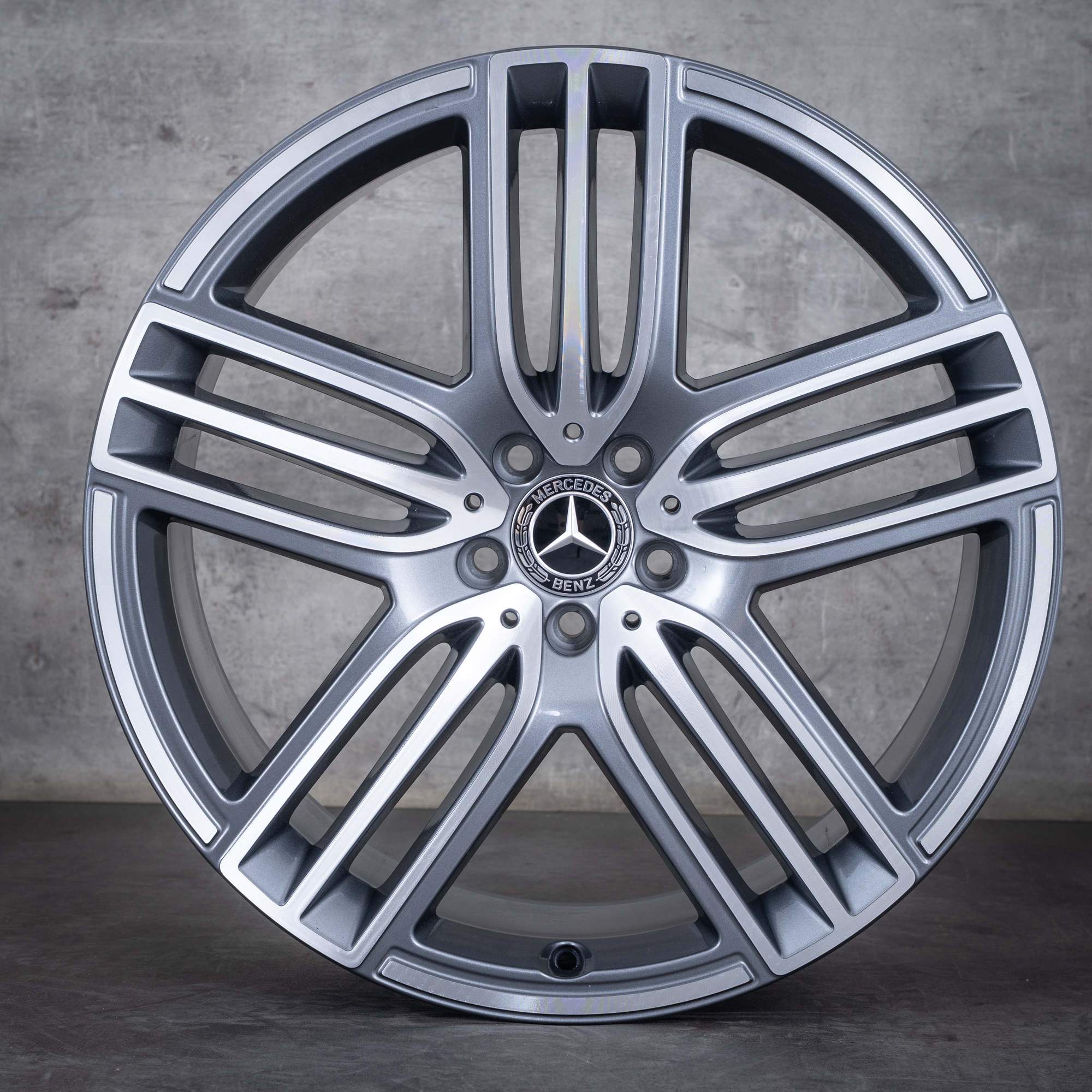 Alkuperäiset Mercedes Benz GLS vanteet 21 tuuman X167 A1674015100 A1674015300 himalaya harmaa kiillotettu