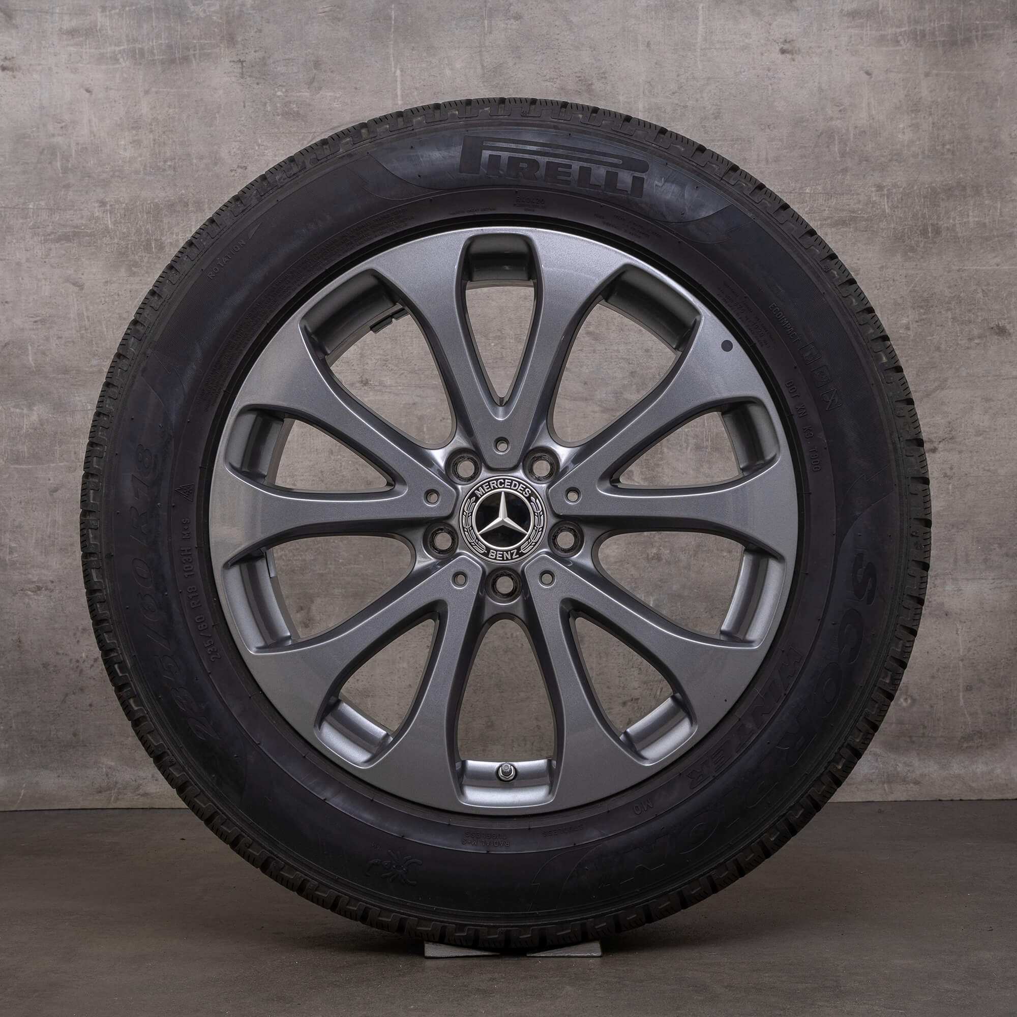 Alkuperäiset Mercedes Benz GLC talvirenkaat 18 tuuman X253 C253 vanteet A2534011500 himalajan harmaa