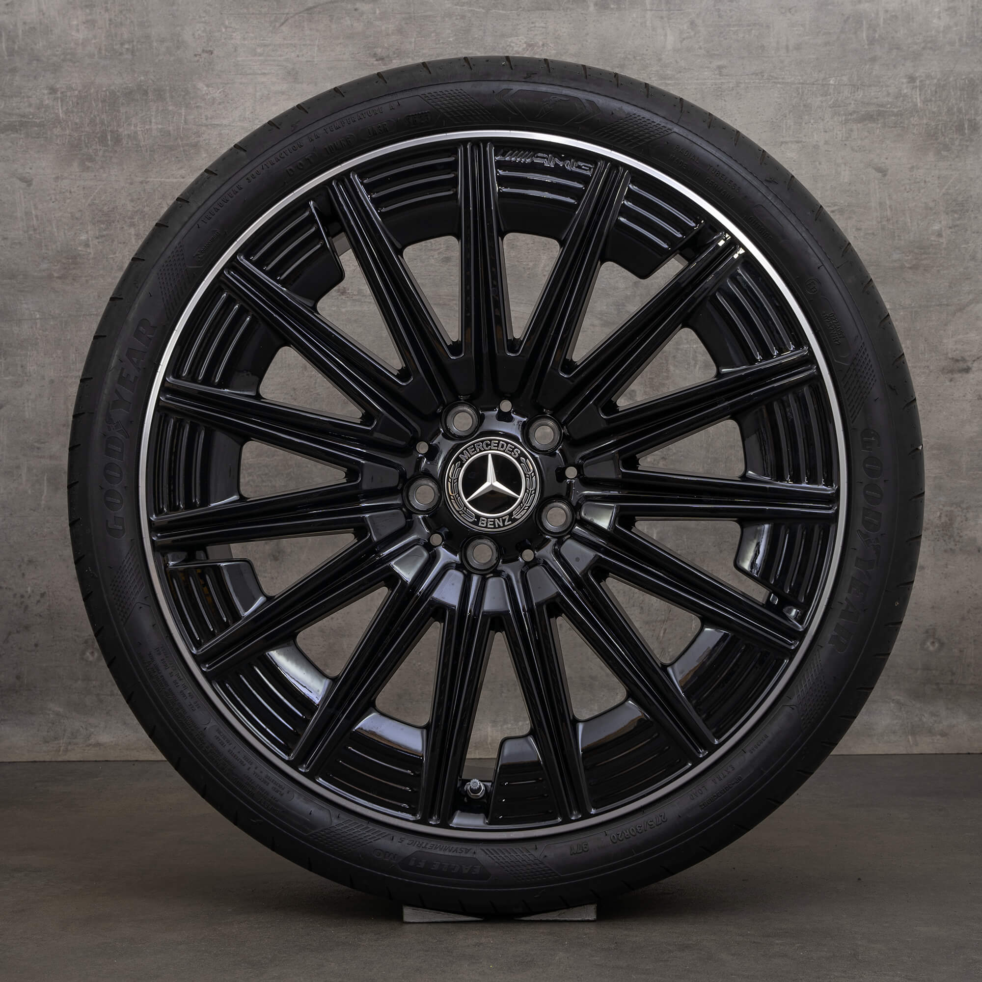 Llantas de invierno originales Mercedes Benz CLE AMG 20 pulgadas C236 A2364012300 A2364012400 negro brillante