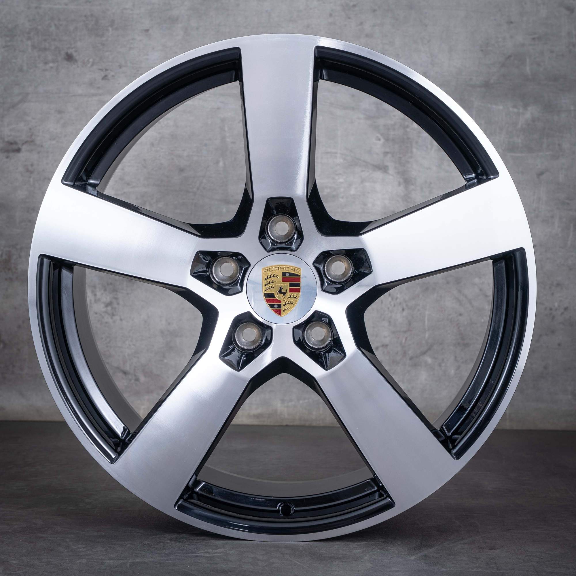 Alkuperäiset Porsche Panamera vanteet 20 tuuman 976 976601025R 976601025S musta kiillotettu.
