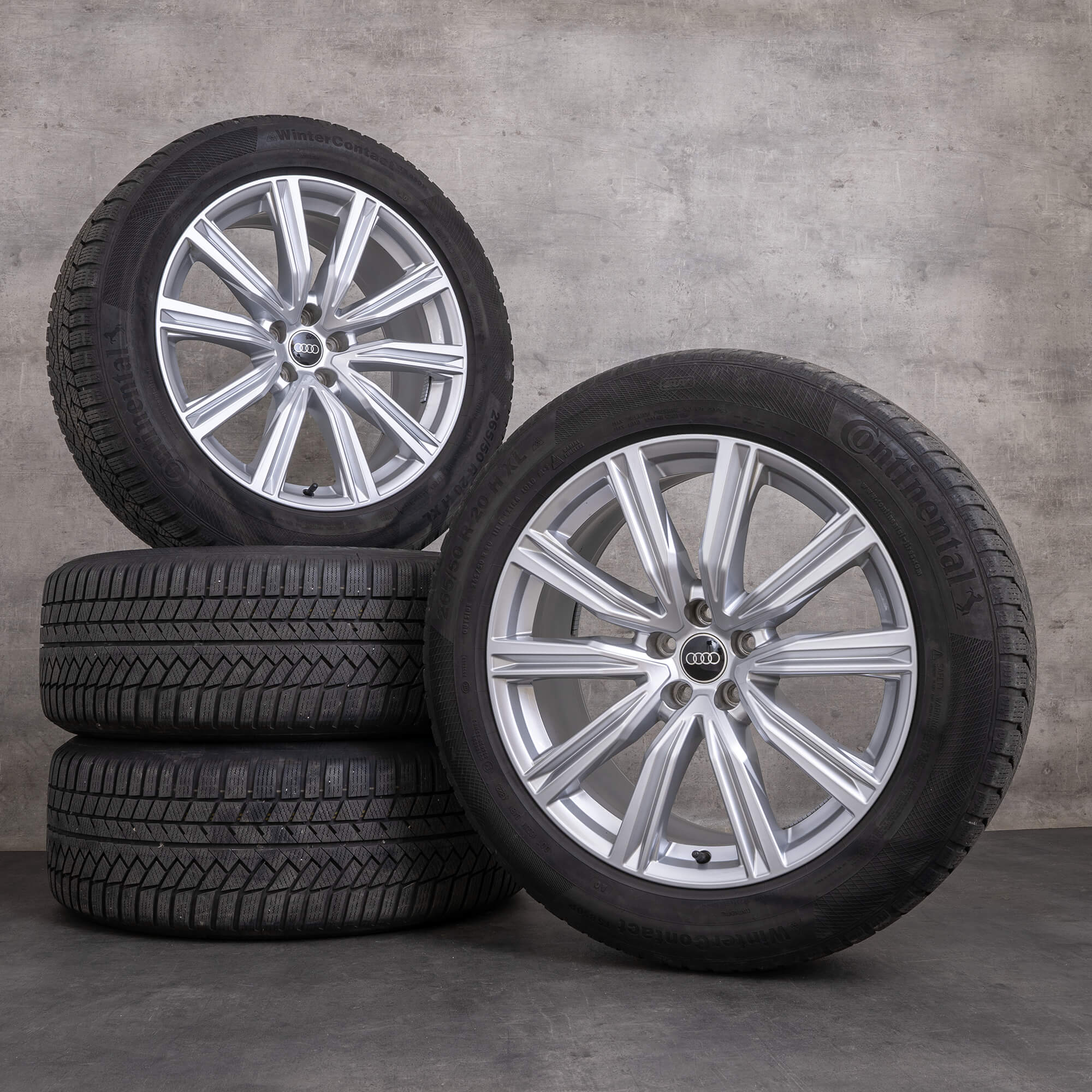 Genuine Audi Q8 SQ8 ruote invernali 20 pollici 4M cerchi 4M8601025T argento