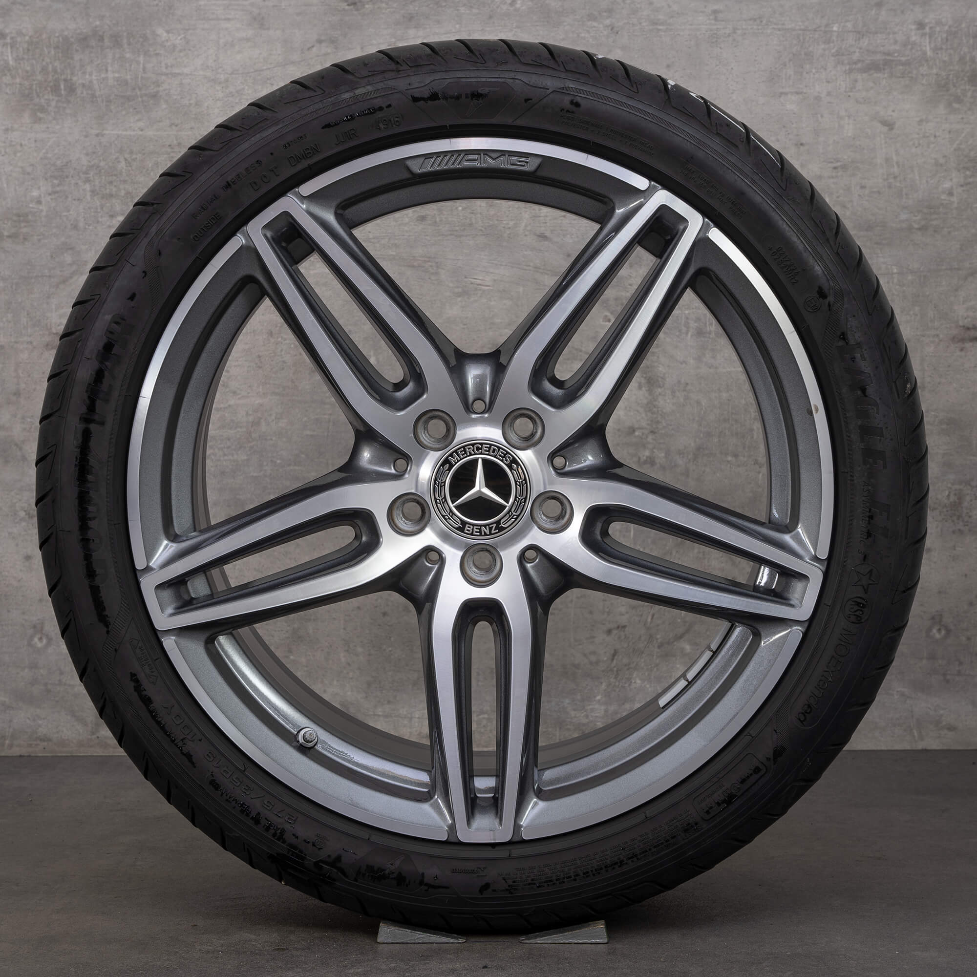 AMG 19 inch rims Mercedes E-Class W213 S213 C238 A238 summer tires 5.5-6.5 mm