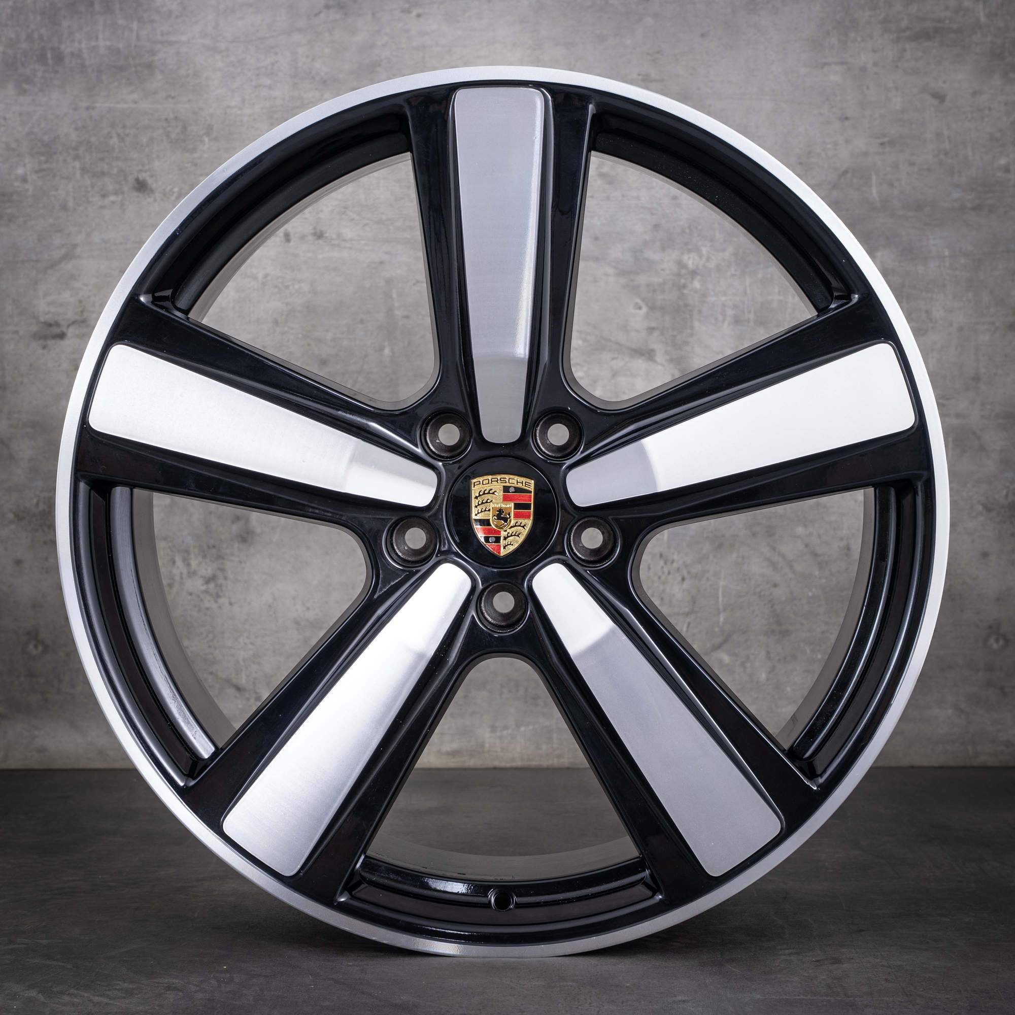 Alkuperäiset Porsche Cayenne Coupé -vanteet 22 tuumaa 9YA II 9Y0601025CP 9Y3601025BK musta kiillotettu