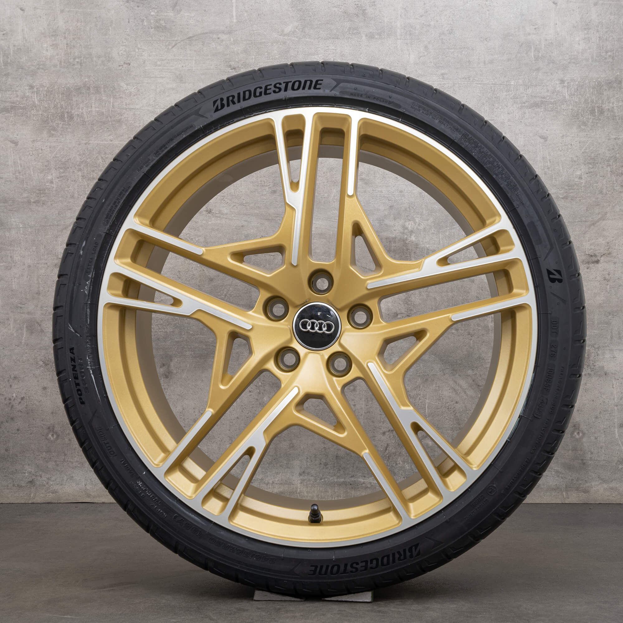 Audi R8 4S letni alu kola 20 palcové ráfky pneumatiky aurum high-lesk Nové