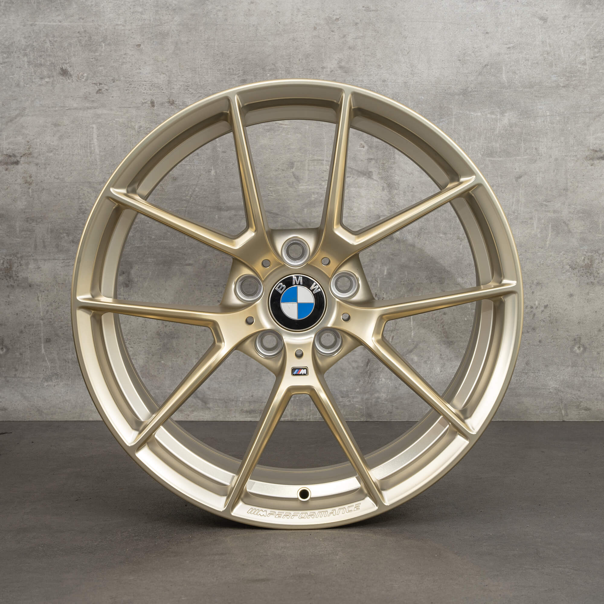 BMW 19 palcové ráfky M2 F87 M3 F80 M4 F82 F32 Frozen Gold M763 8097287 8097288