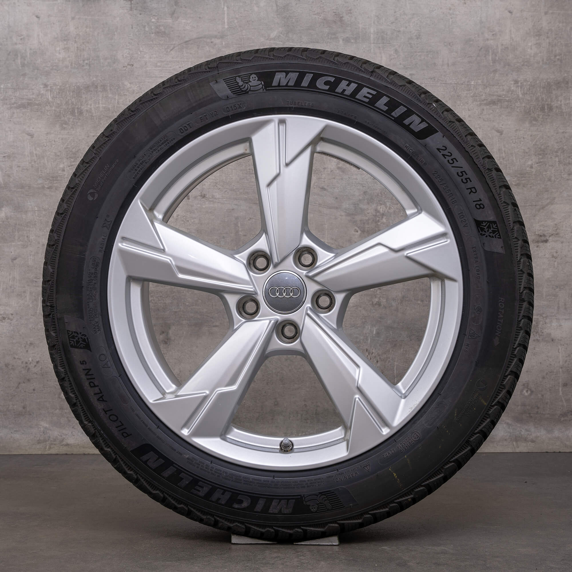 Original Audi A6 S6 roues d'hiver 18 pouces 4K C8 jantes 4K0601025D argent