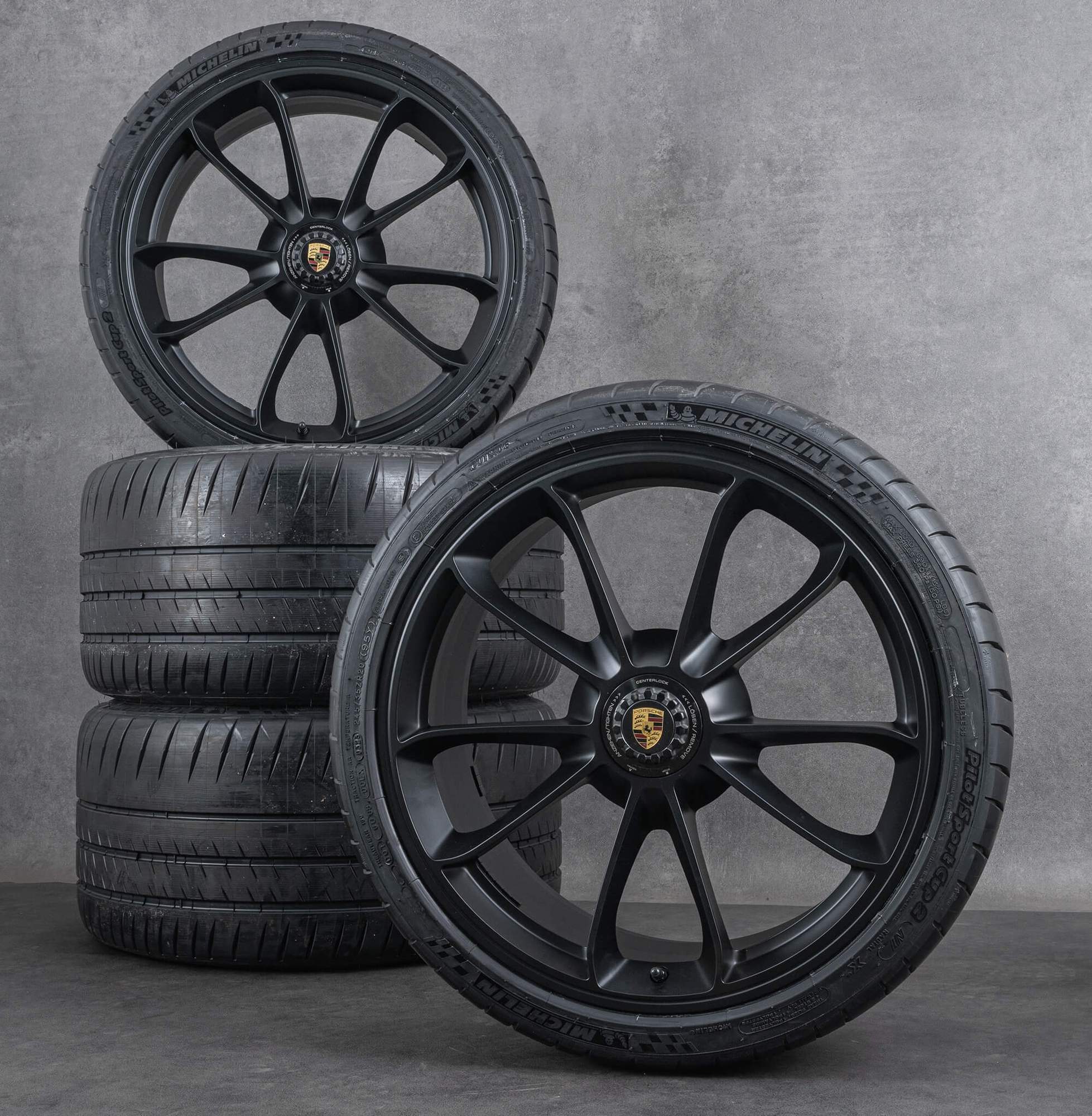 Original Porsche 20 pouces jantes 991 GT3 JE1 Sommerrder pneus d'été Approved