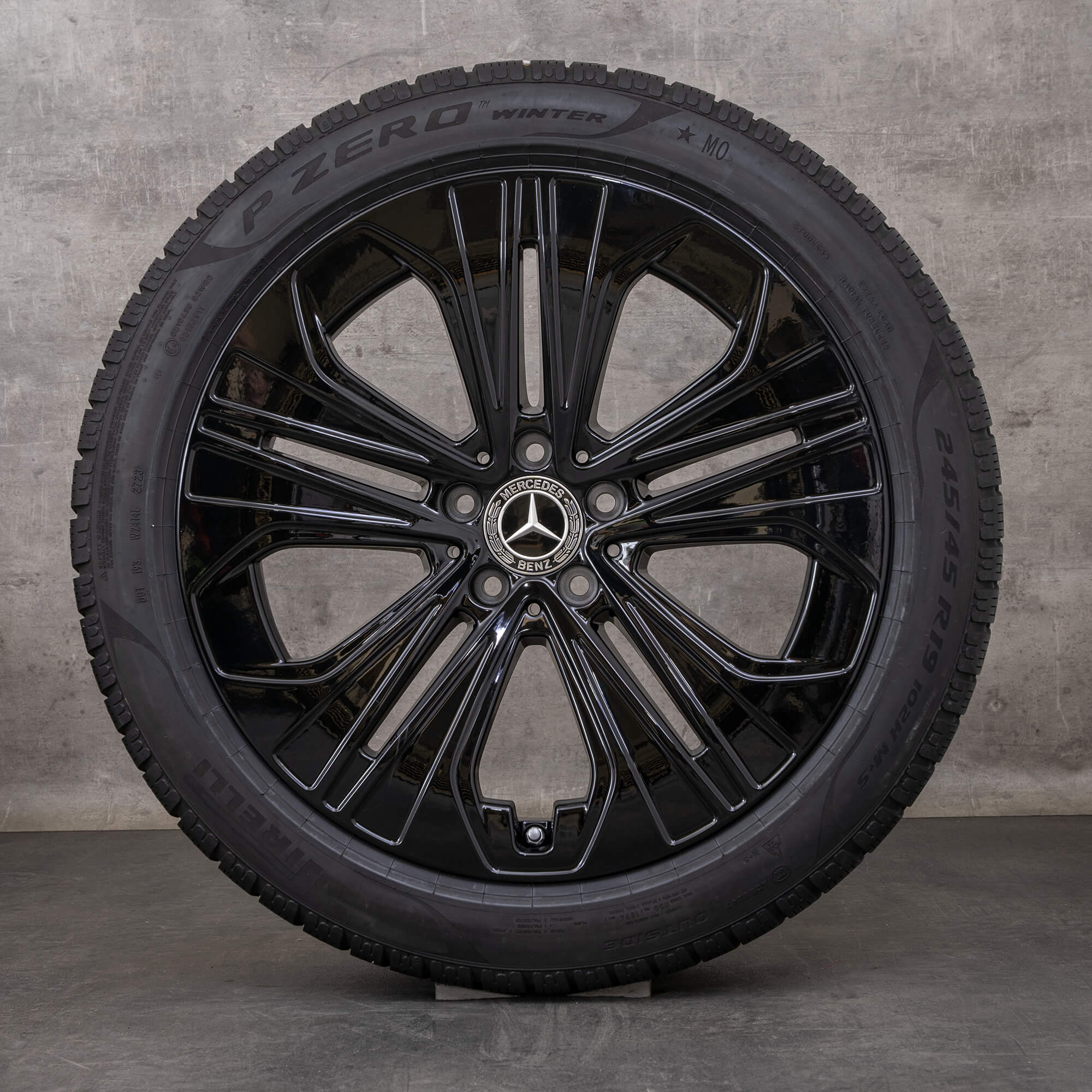 Oryginał Mercedes Benz Klasa E felgi 19 cali W214 S214 koła letnie A2144012300 czarny