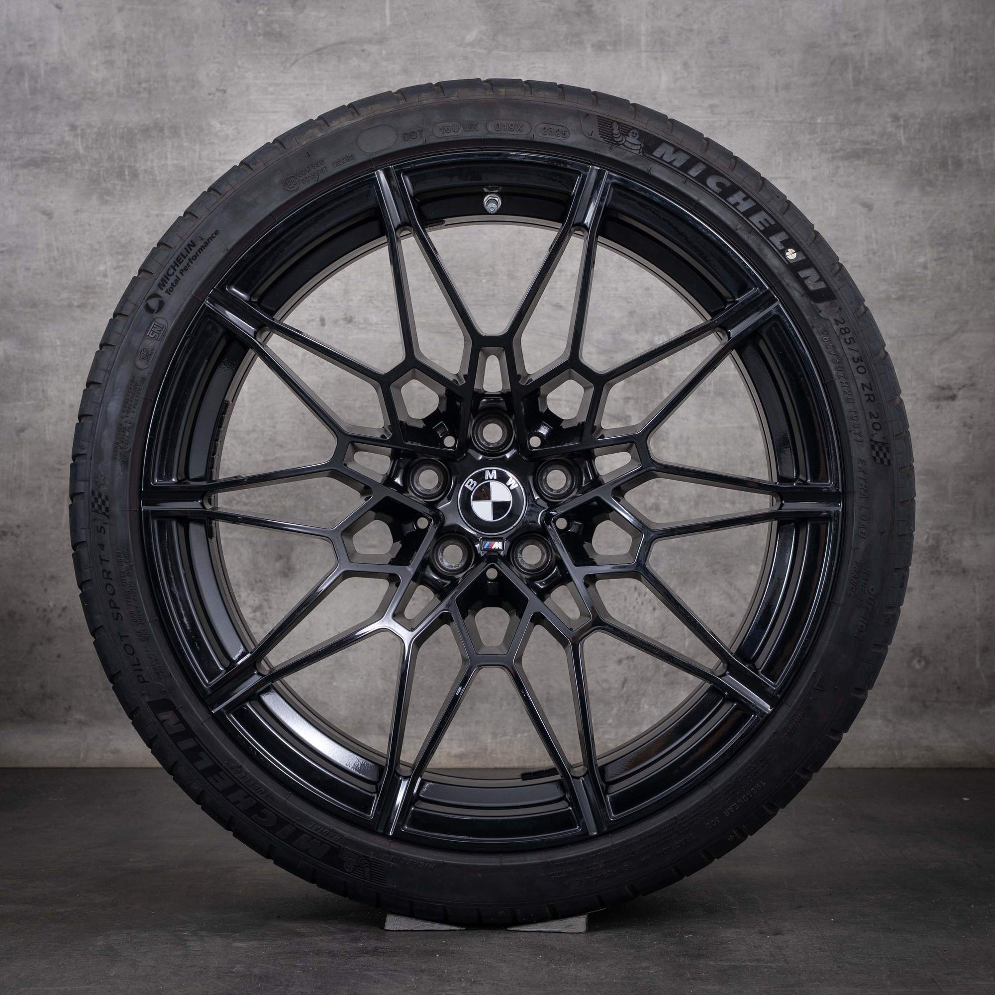 Jantes d'origine BMW M2 M3 M4 19 et 20 pouces G87 G80 G81 G82 G83, jantes été, style 826 M 8093838 8093839, noir brillant