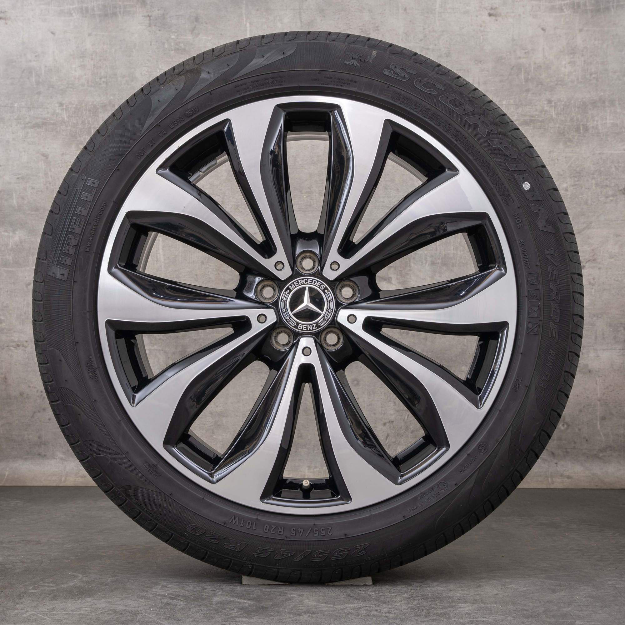 Oryginał Mercedes Benz GLC & 43 Felgi 20 cali X253 C253 koła letnie A2534012300 czarne Polerowane