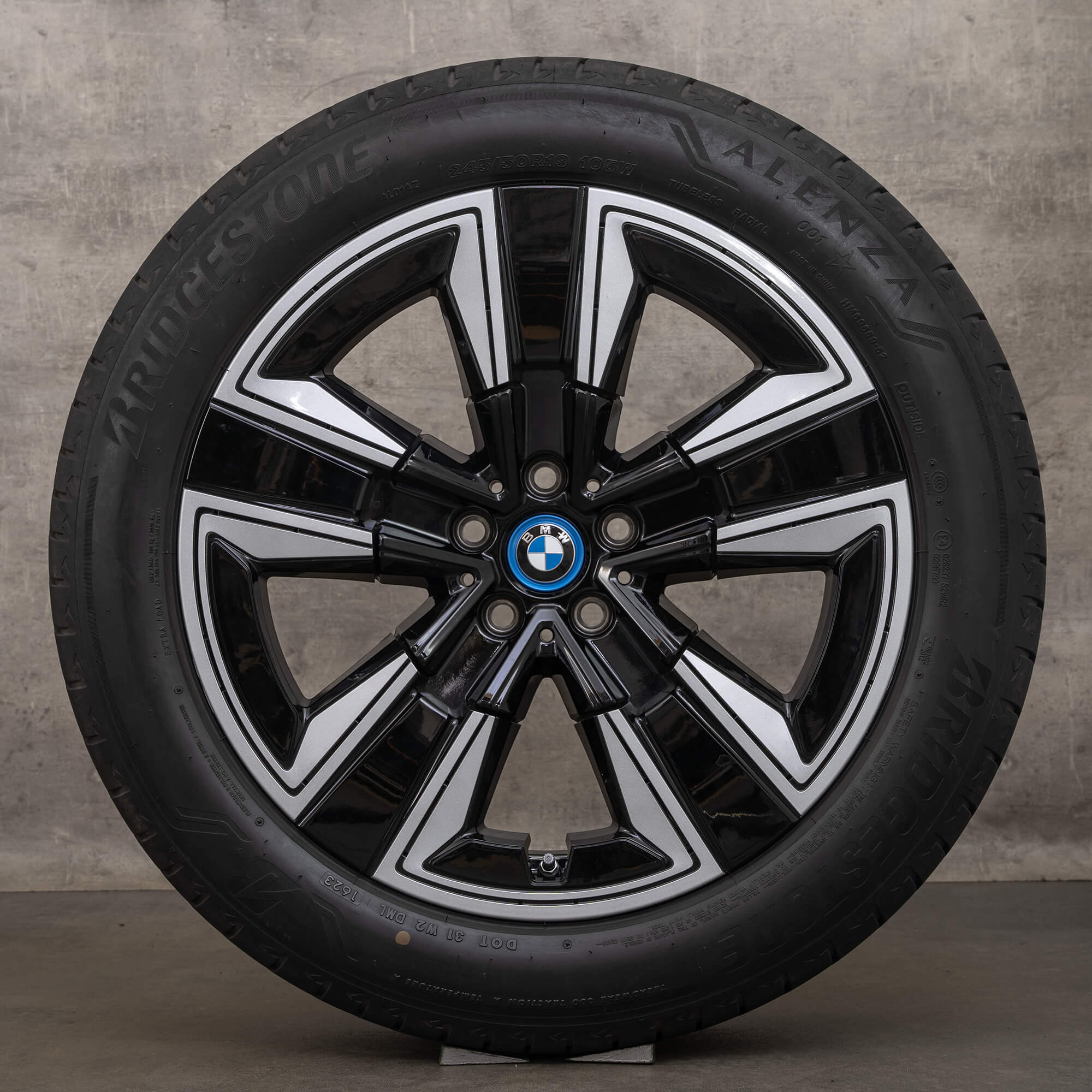OEM BMW iX3 G08 19 inch summer wheels rims 6895627 Styling 842 jet