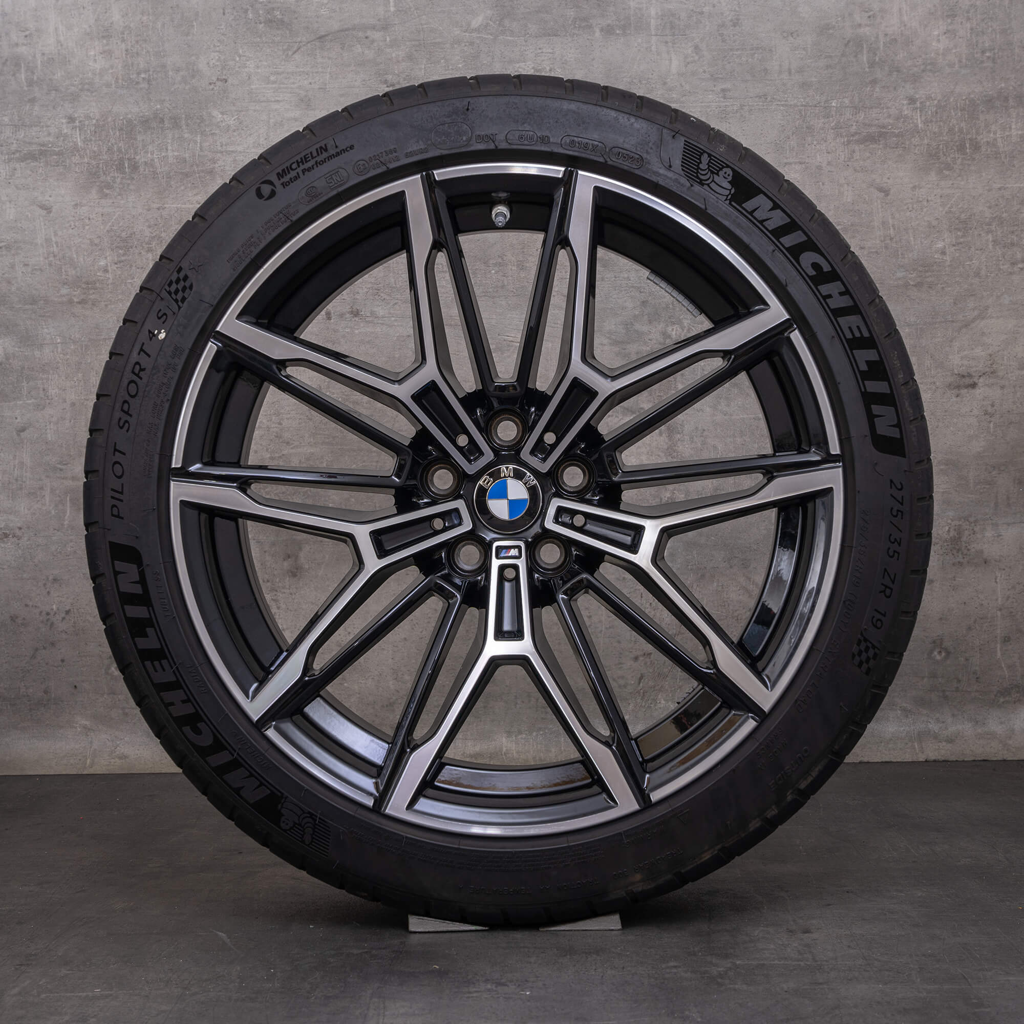 Jantes originais BMW M2 M3 M4 19 20 polegadas G87 G80 G81 G82 G83 jantes verão styling 930 M 7882869 7882870 jet black glossy turned