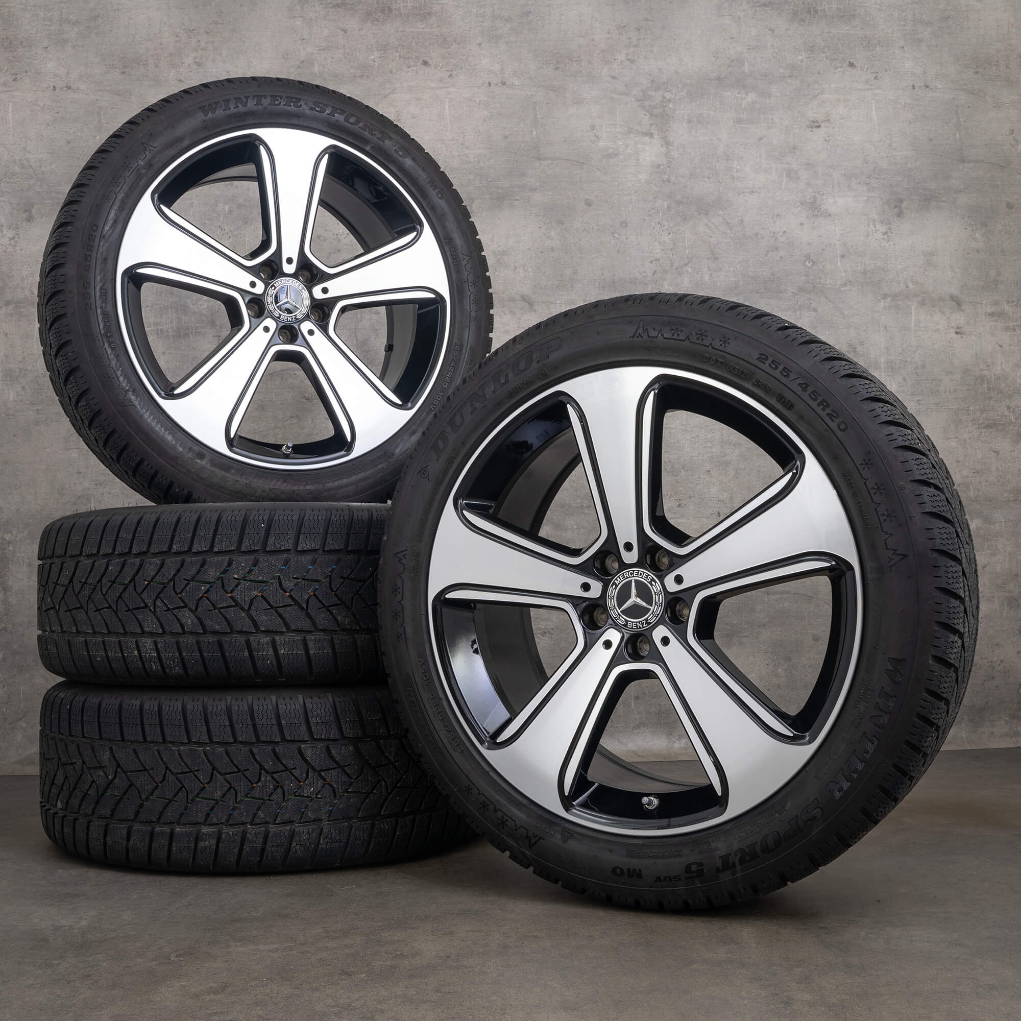 OEM Mercedes Benz GLC & 43 winter wheels 20 inch X253 C253 rims A2534011700 black glossy turned