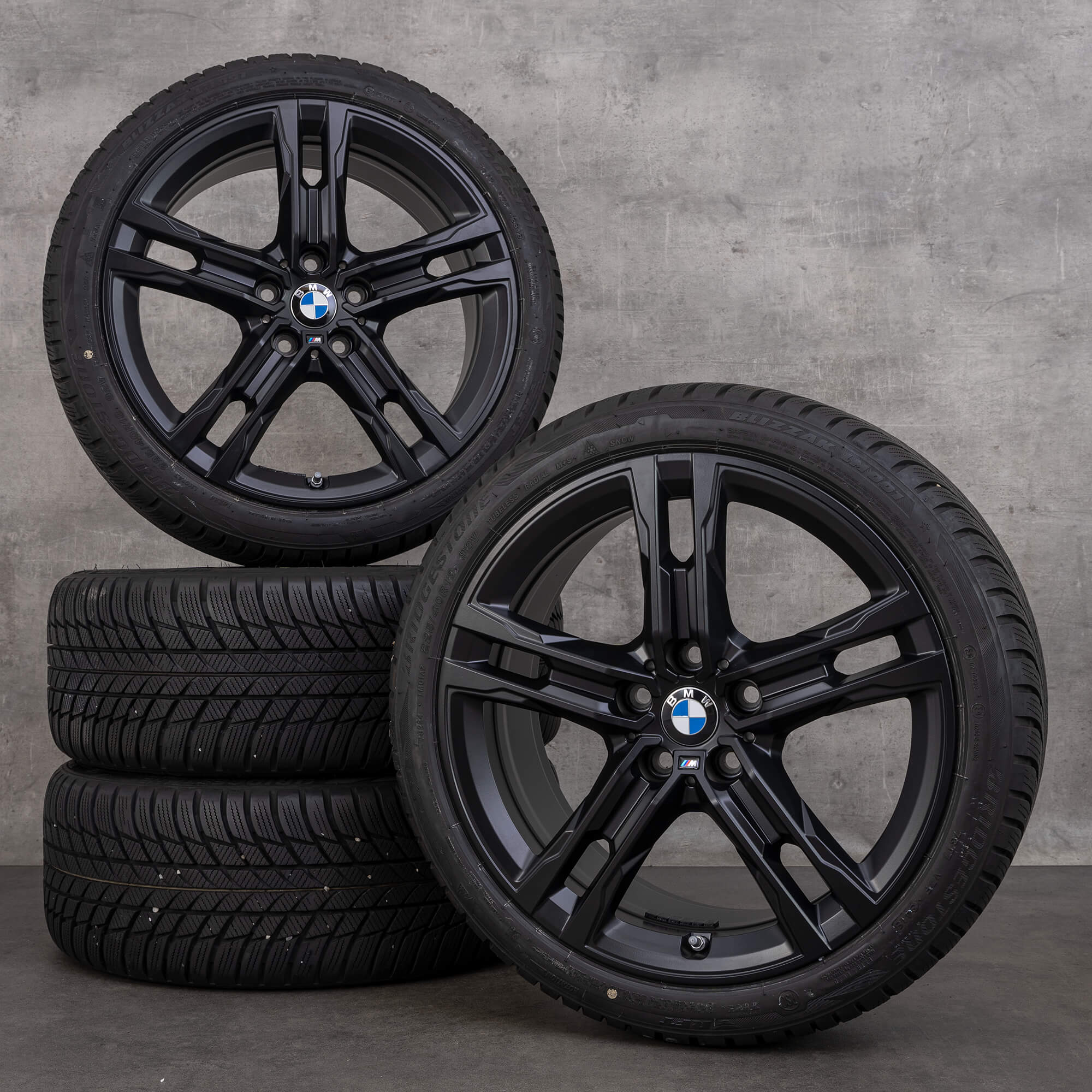 Jantes BMW 18 pouces 1er F40 2er F44 Gran Coupé M556 roues hiver complètes