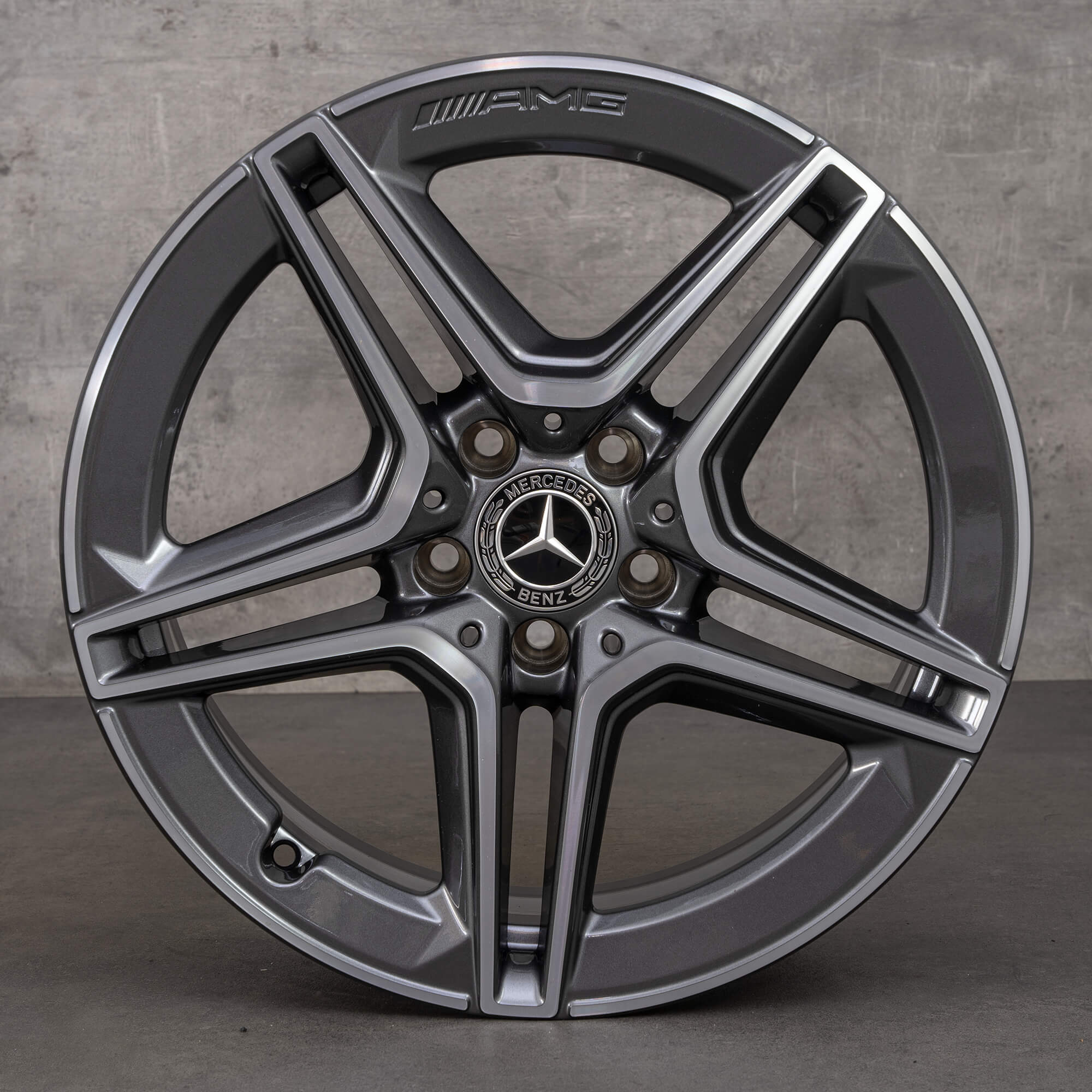 Oryginał Mercedes Benz Klasa A A35 AMG Felgi 18 cali W177 V177 A1774013800 himalaya szary polerowane