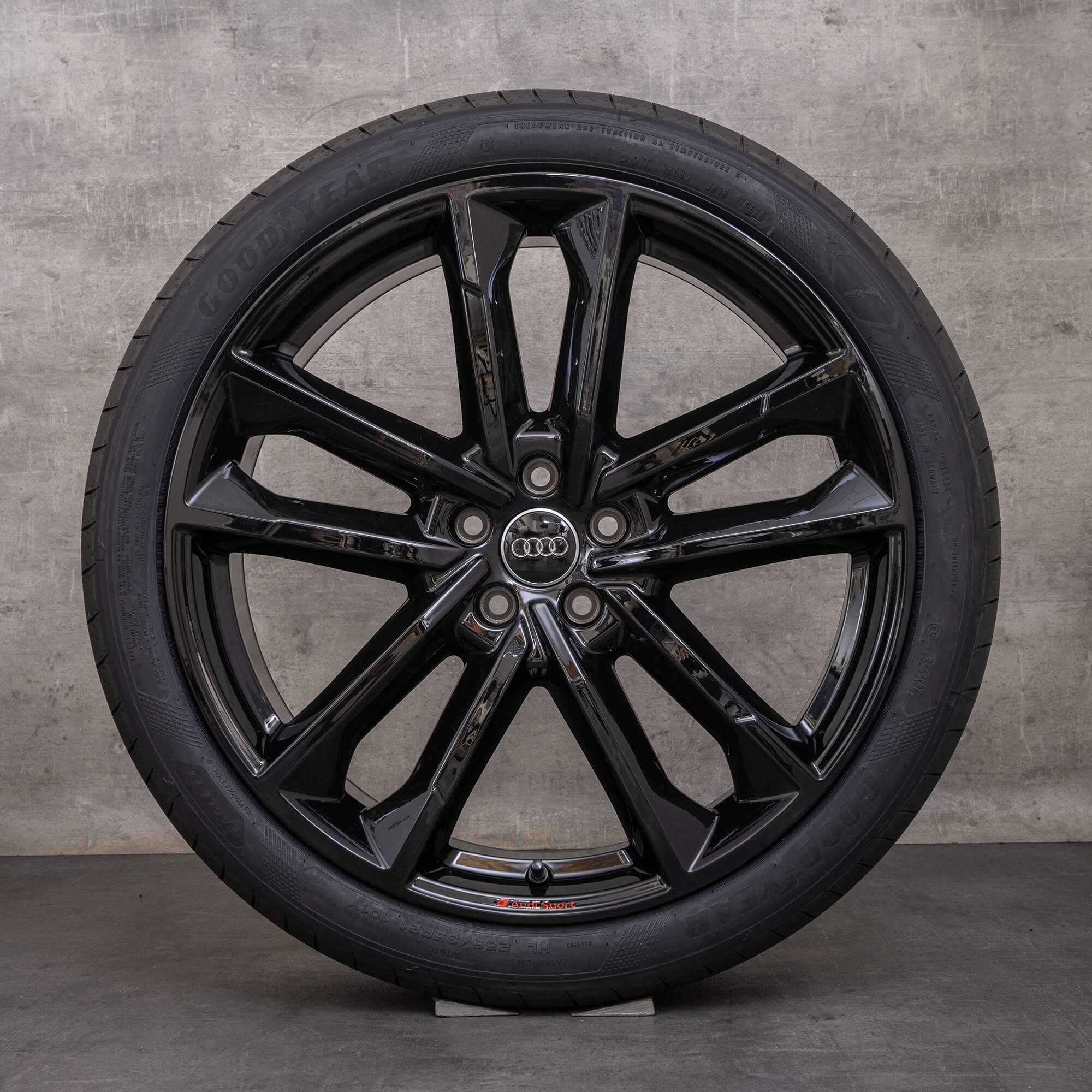 Alkuperäiset Audi A6 S6 vanteet 21 tuuman 4K C8 F2 kesäpyörät 4K0601025CP musta kiiltävä