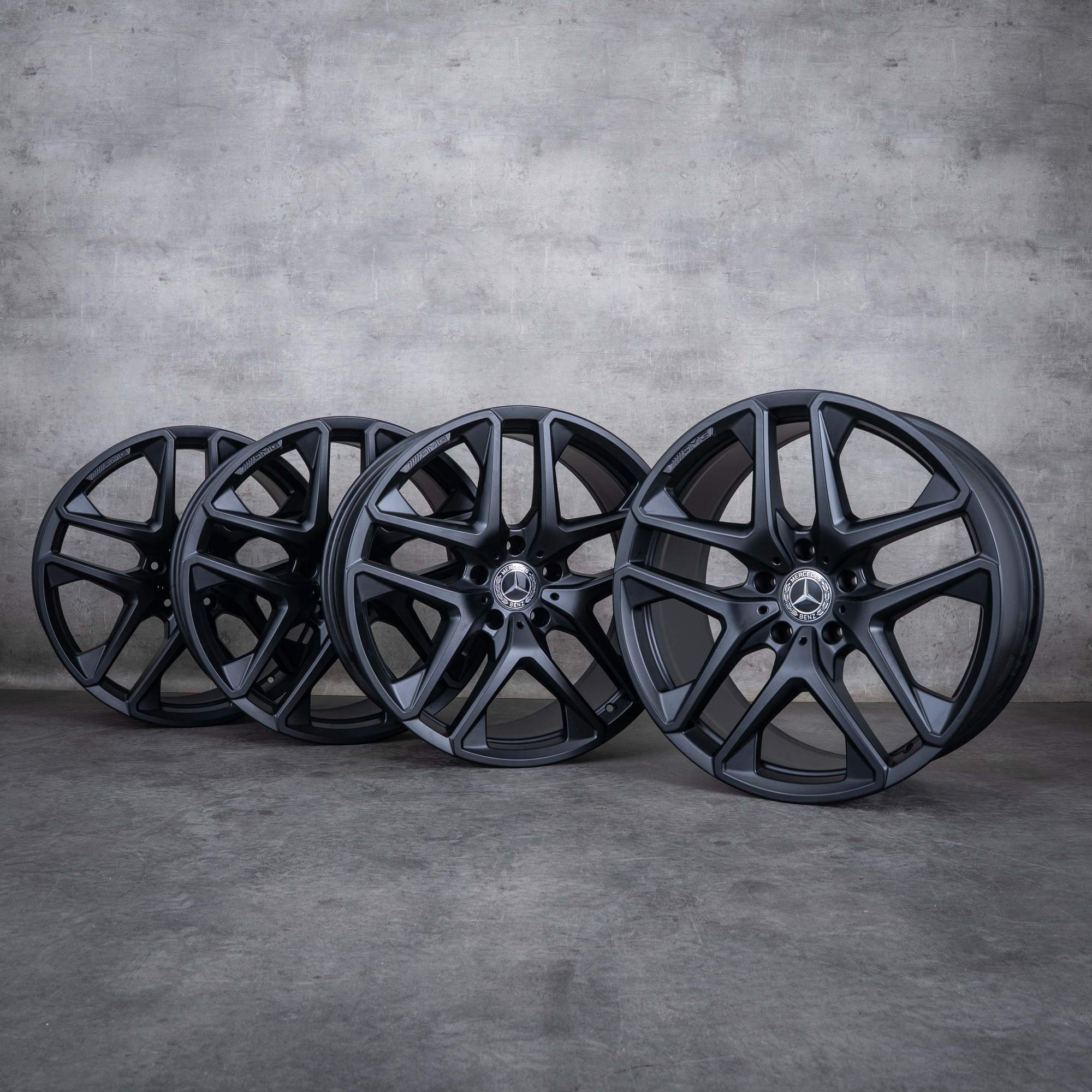 OEM Mercedes Benz G-Class G63 AMG Rims 21 inch W463A W465 A4634011900 black matt