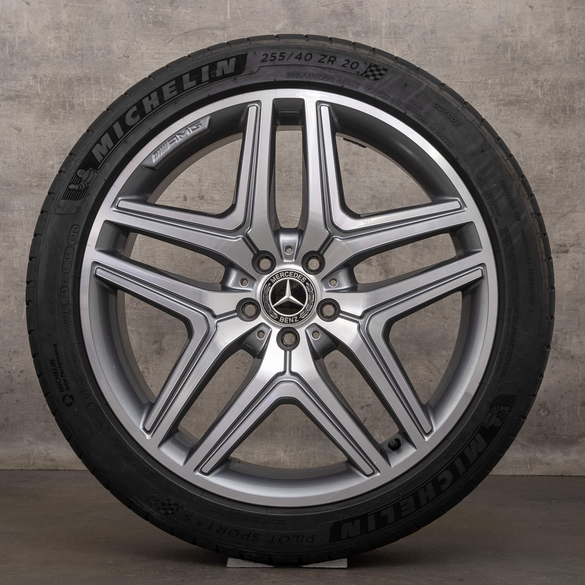 Oryginał Mercedes Benz GLA GLB 35 45 koła 20 cali X247 H247 letnie A2474012000 himalaya szary polerowane NOWOŚĆ