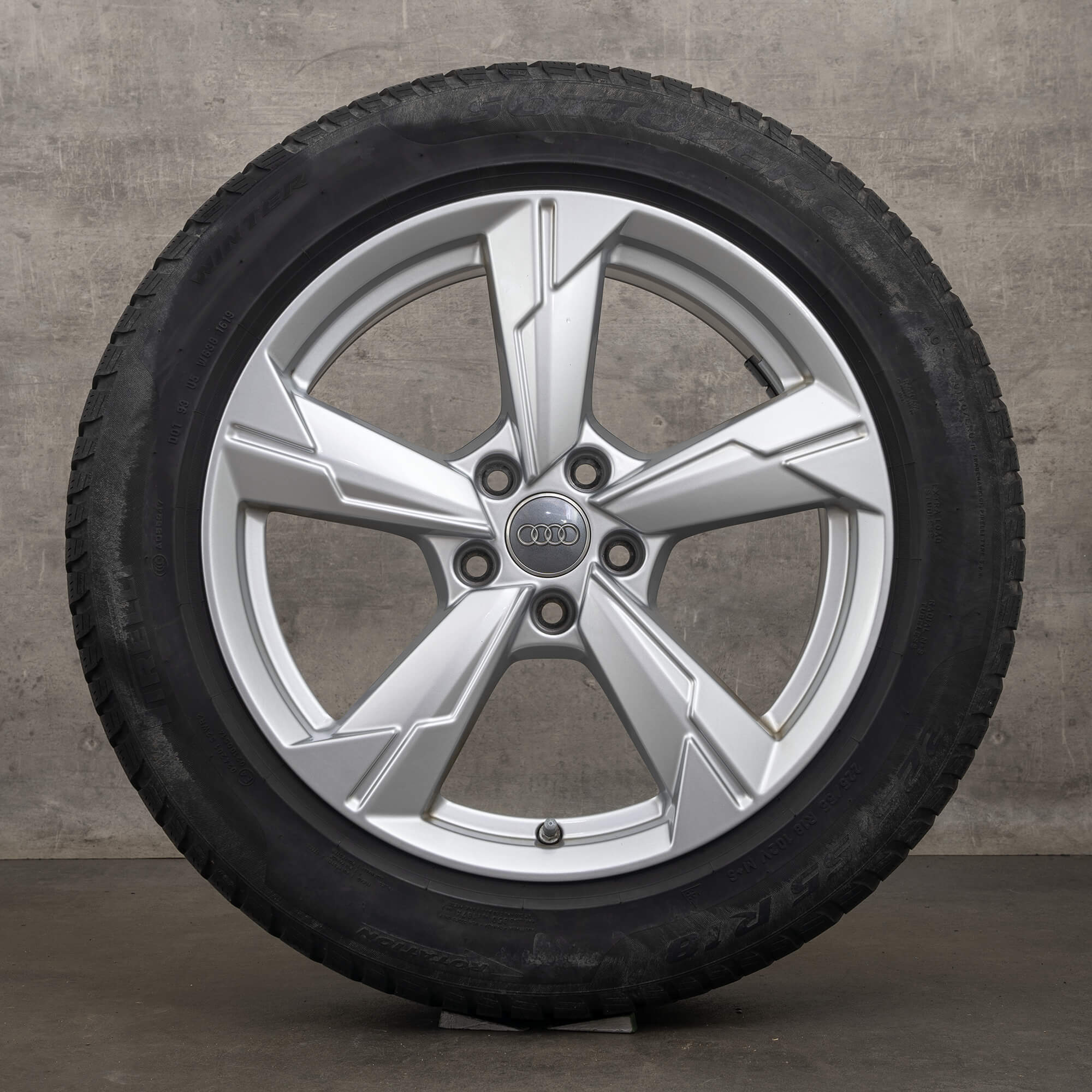 Jantes hiver d'origine Audi A6 S6 18 pouces 4K C8 jantes rotor 4K0601025D argent