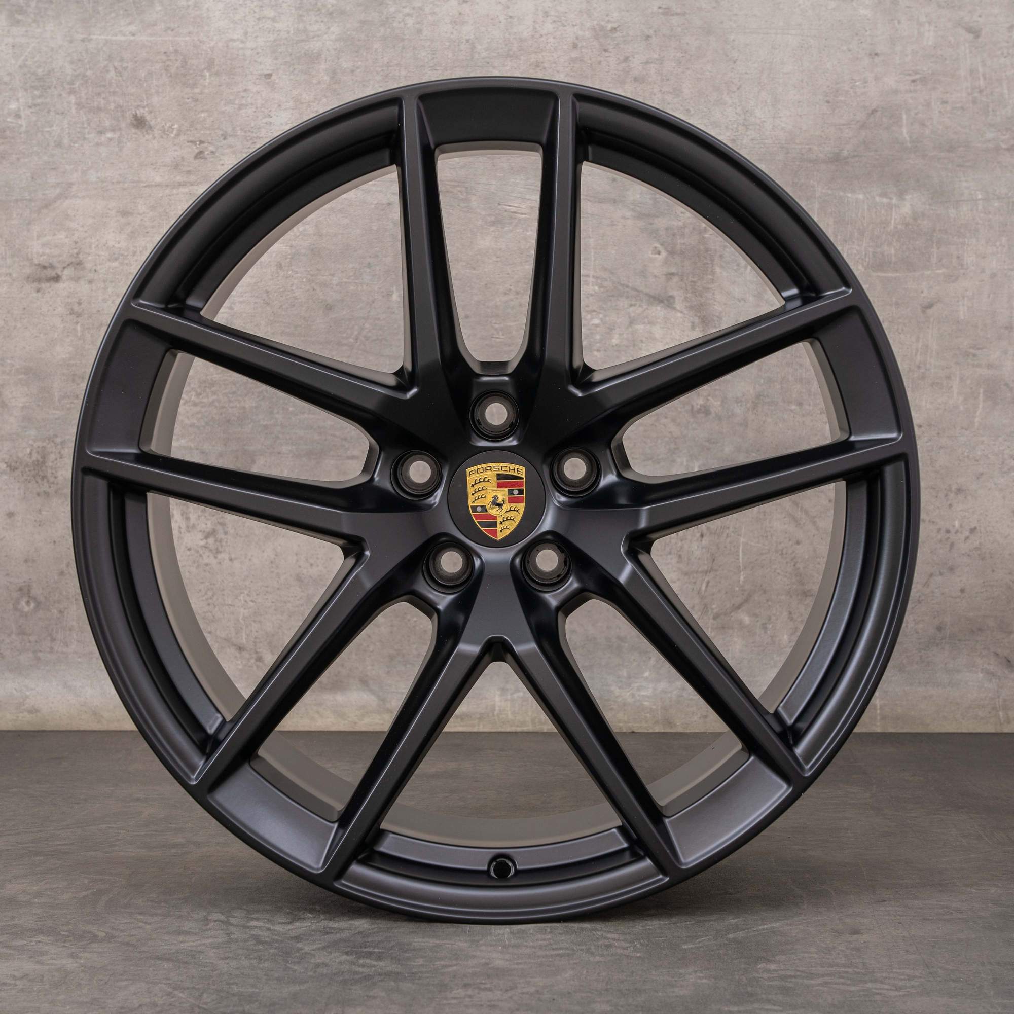 Jantes originais Porsche Macan III de verão 20 polegadas 95B044668E preto mate