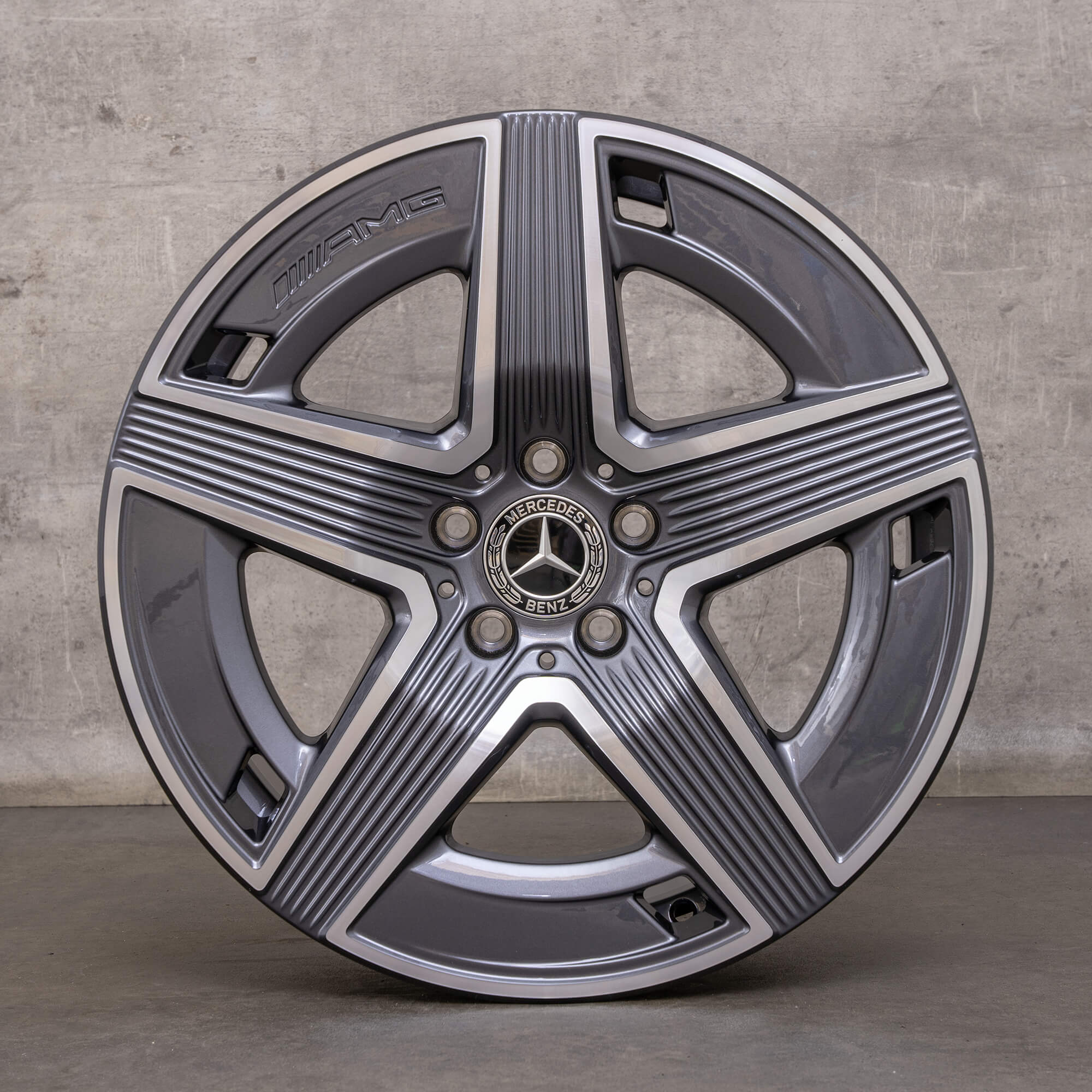 Ekte Mercedes Benz GLC felger 19-tommers C254 A2544010400 A2544010500 himalaya grå blank snudd NY