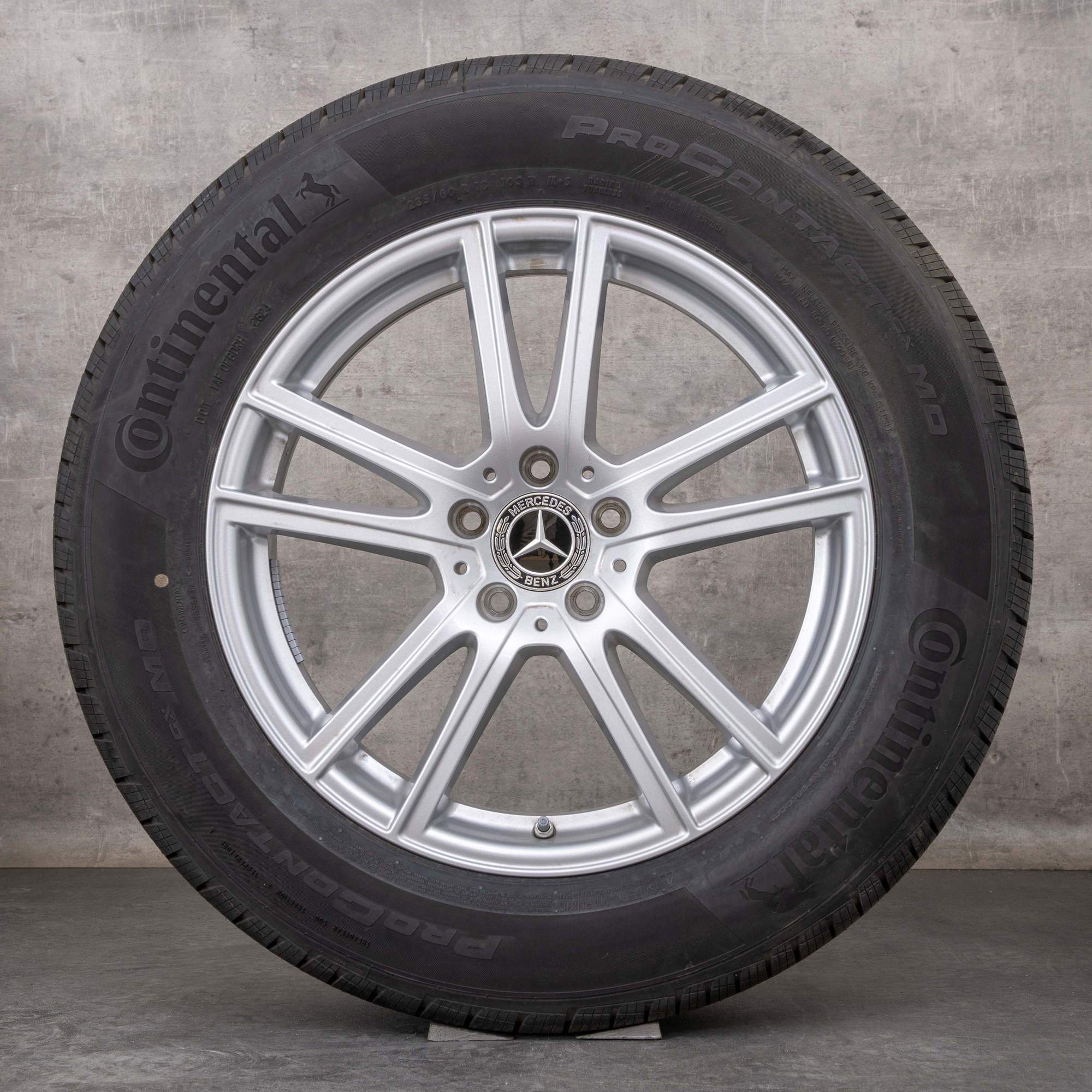 Alkuperäiset Mercedes Benz GLC vanteet 18 tuuman X254 all season renkaat A2544014600 silver glossy