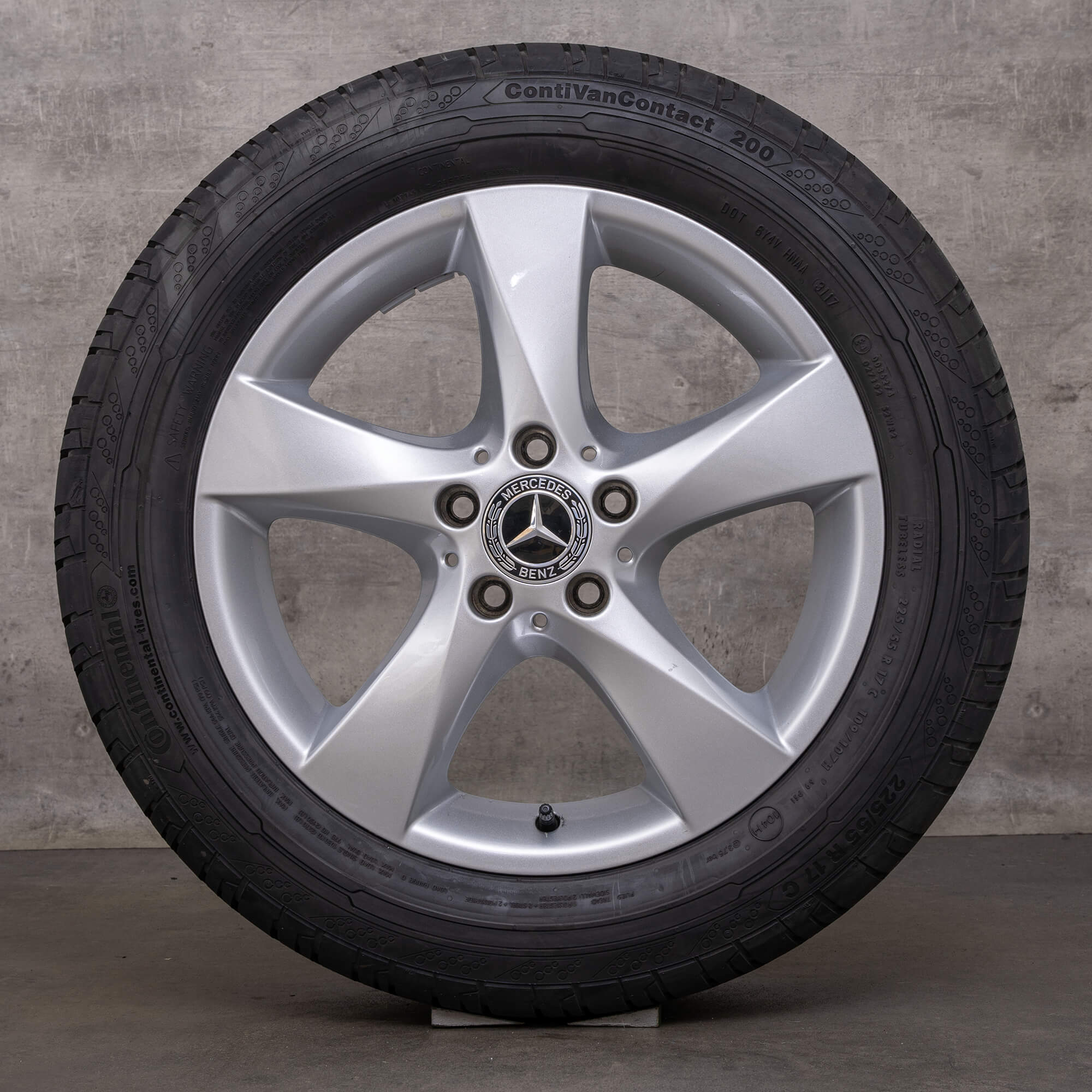 Original Mercedes Benz V-Klasse Felgen 17 Zoll W447 Vito Viano Sommerräder A4474014800 silber