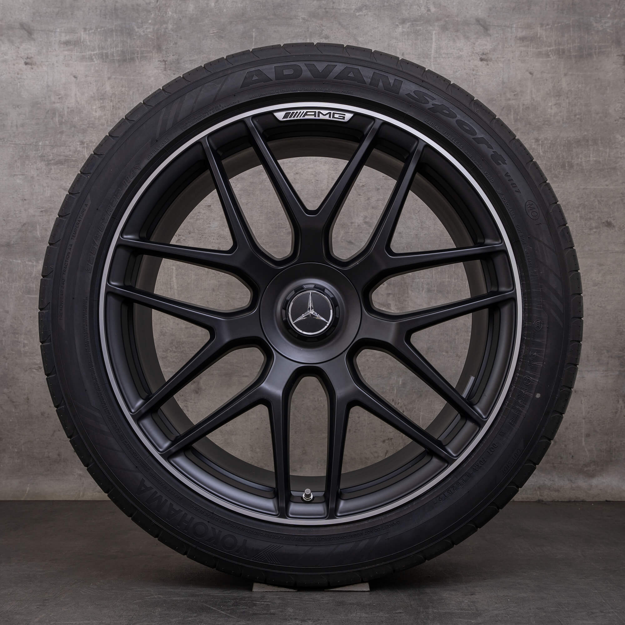 Orijinal Mercedes Benz GLE 53 63 AMG 4Matic+ jantlar 22 inç X167 C167 Hibrit yaz jant lastik A1674014400 A1674014500 siyah mat parlak tornalanmış