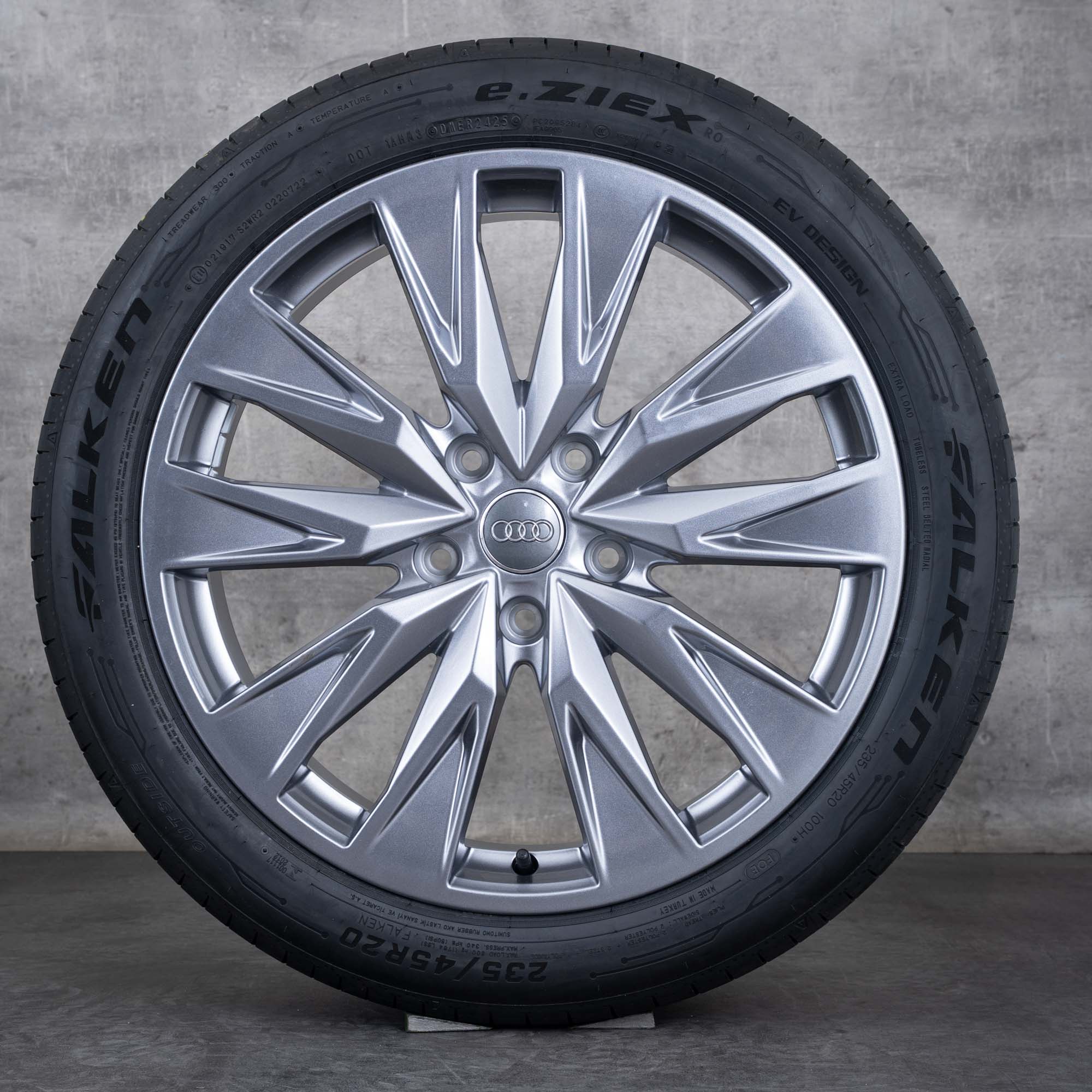 Original Audi A6 S6 e tron Felgen 20 Zoll GH Sommerräder 85E601025B 85E601025C anthrazit glanz