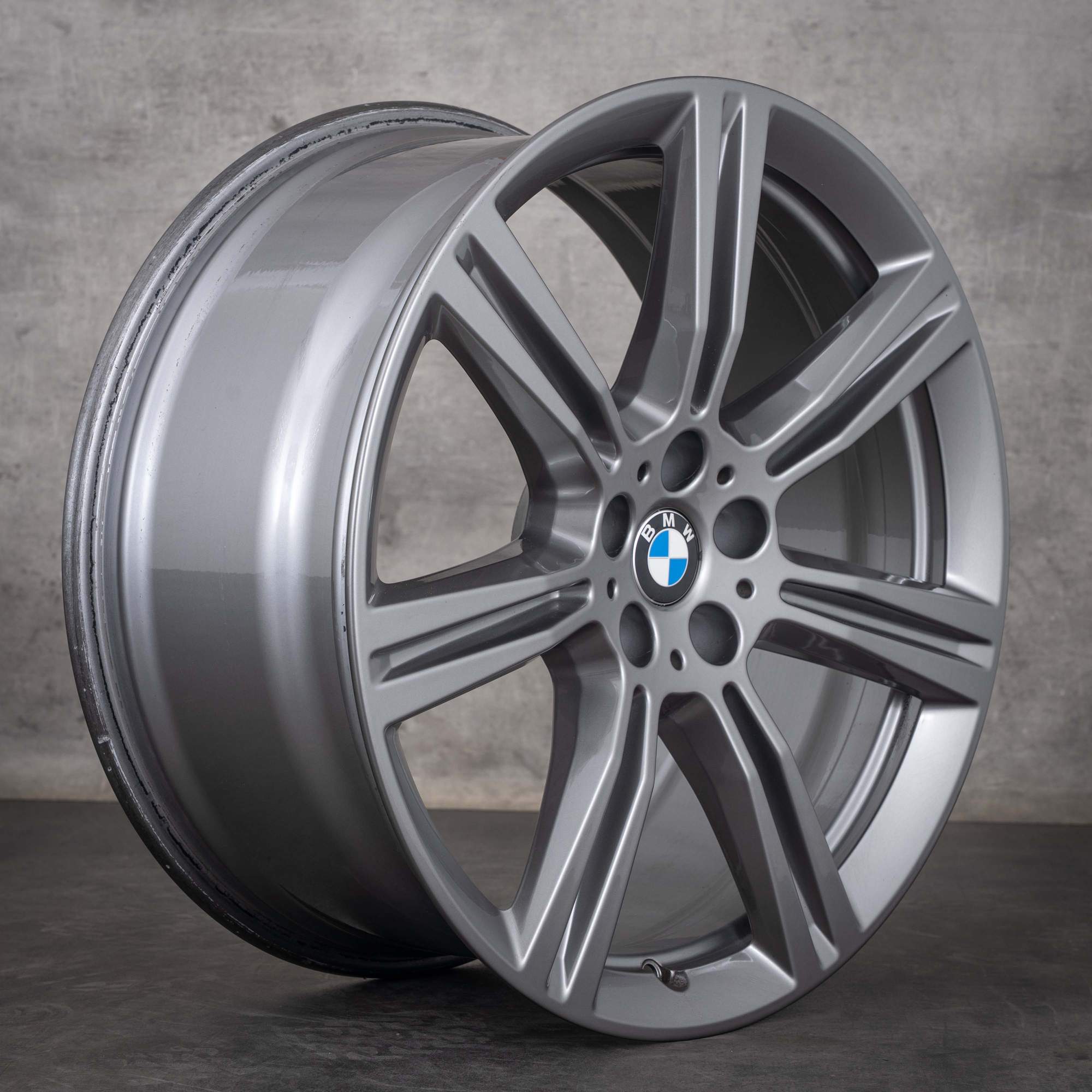 Jantă originală BMW X5 X6 de 20 inch G05 G06 Felge Styling 736 6883753 ferric grey glanz