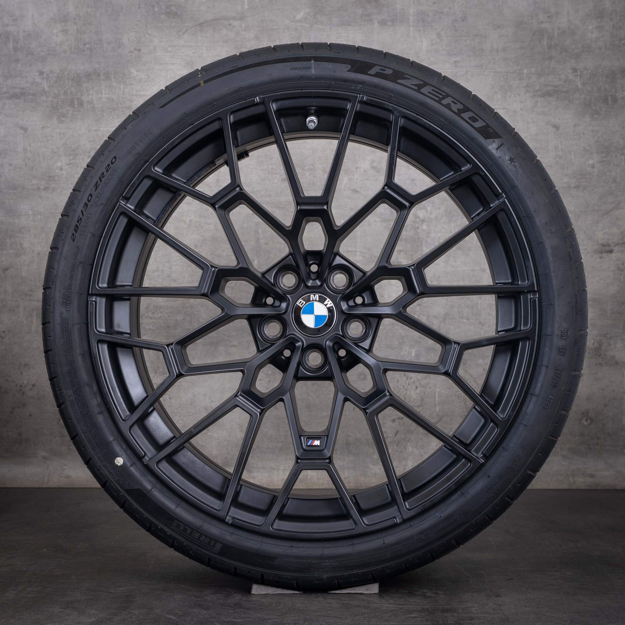 Jantes originais BMW M2 M3 M4 19 20 polegadas G87 G80 G81 G82 G83 pneus de verão Styling 827 M 7884365 7884366 preto mate