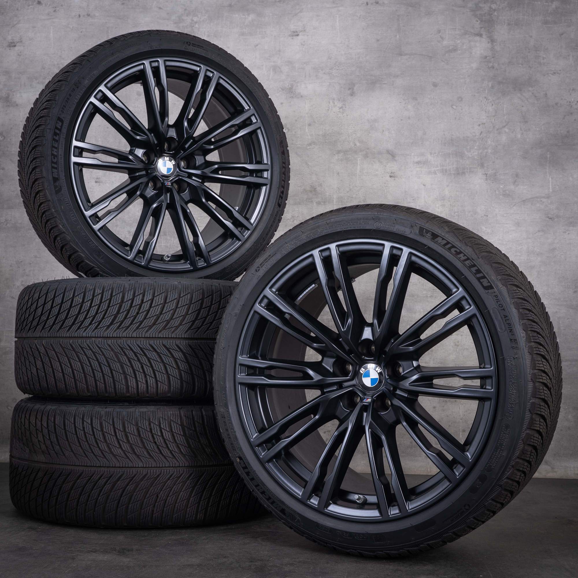 Alkuperäiset BMW M2 M3 M4 -talvirenkaat 19 tuumaa G87 G80 G82 G83 vanteet Styling 829 M 8093844 8093845 mattamusta diamond cut