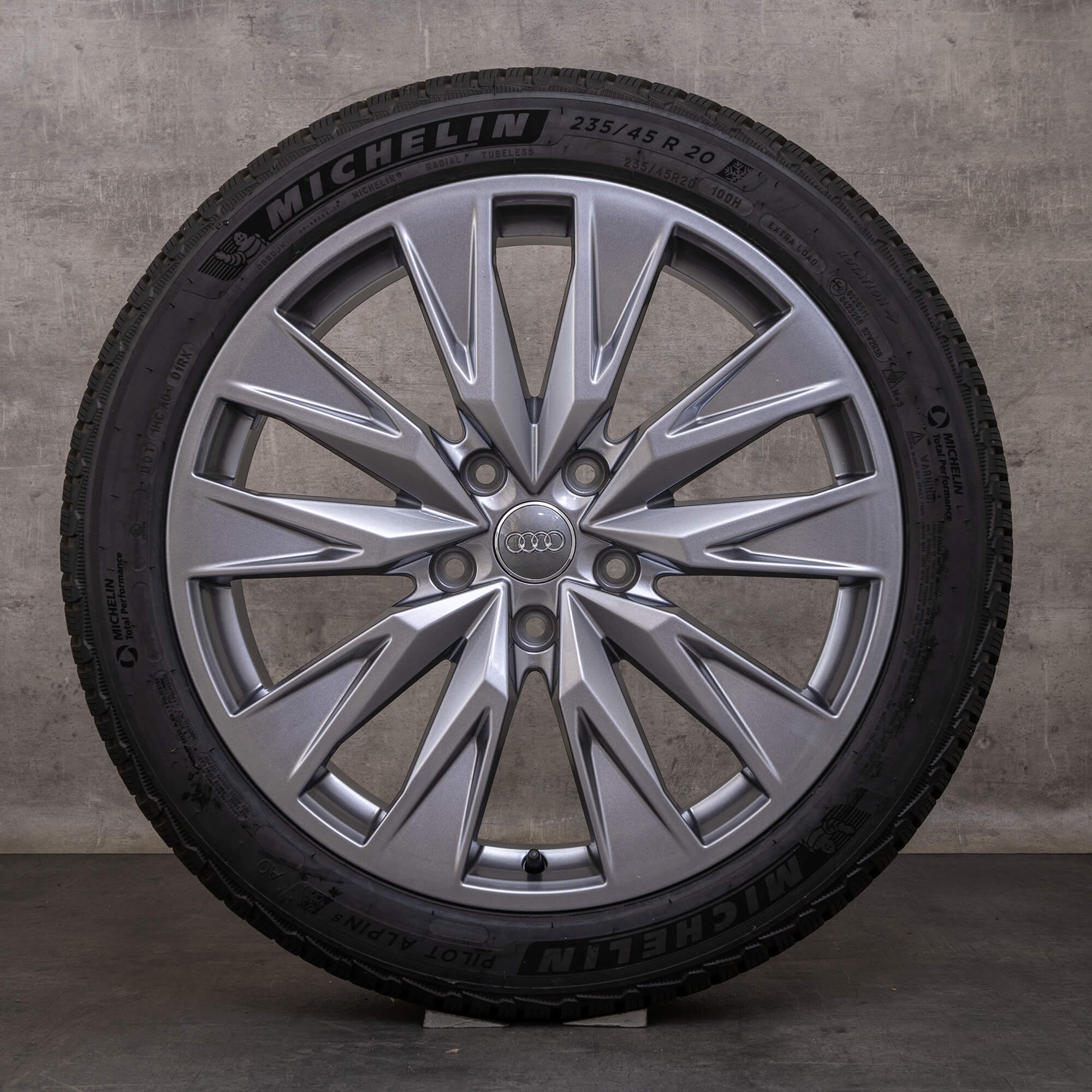 Jantes e pneus inverno originais Audi A6 S6 tron jantes GH de 20 polegadas 85E601025B 85E601025C antracite brilhante NOVO