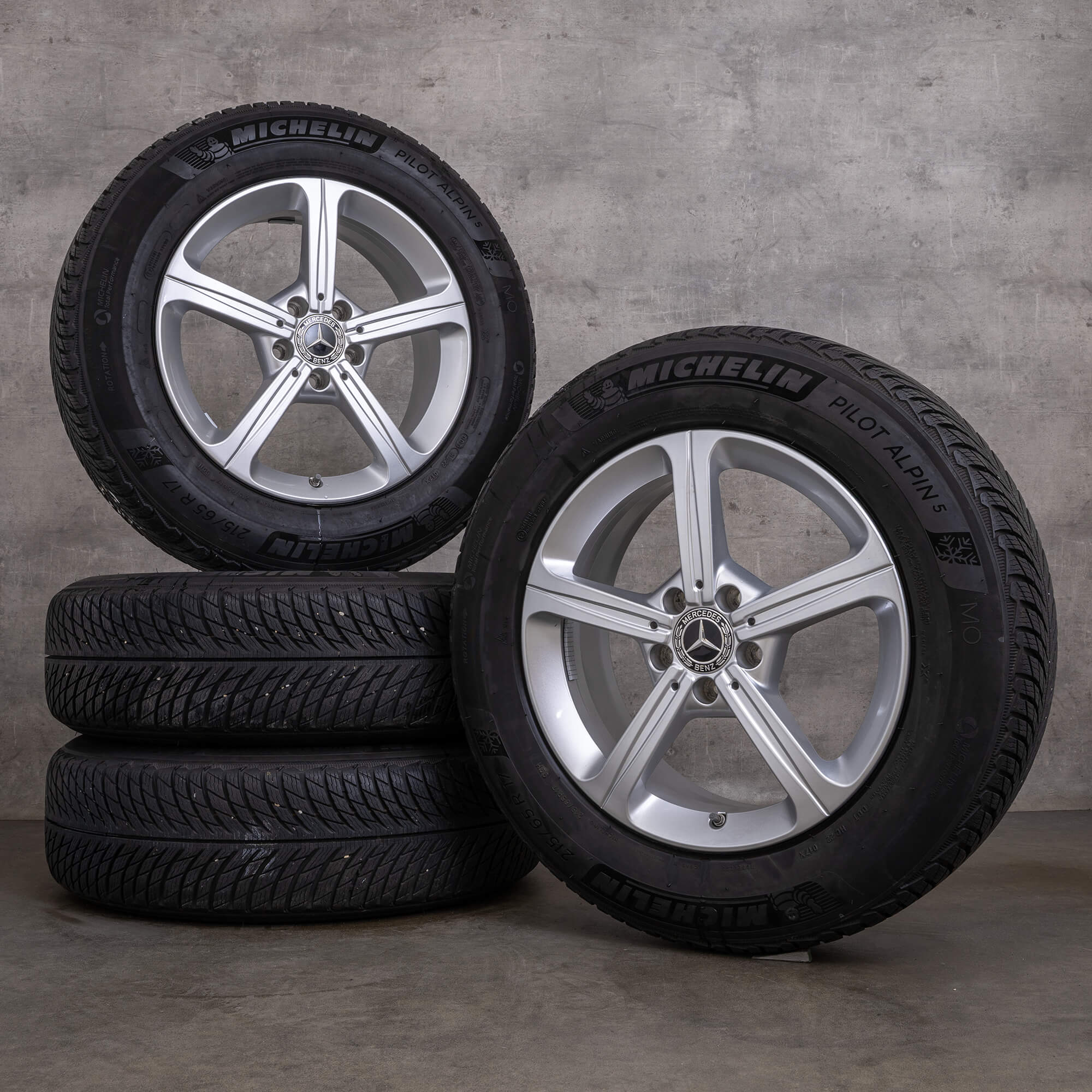 Original Mercedes Benz GLA GLB roues d'hiver 17 pouces H247 X247 jantes A1774011200 argent