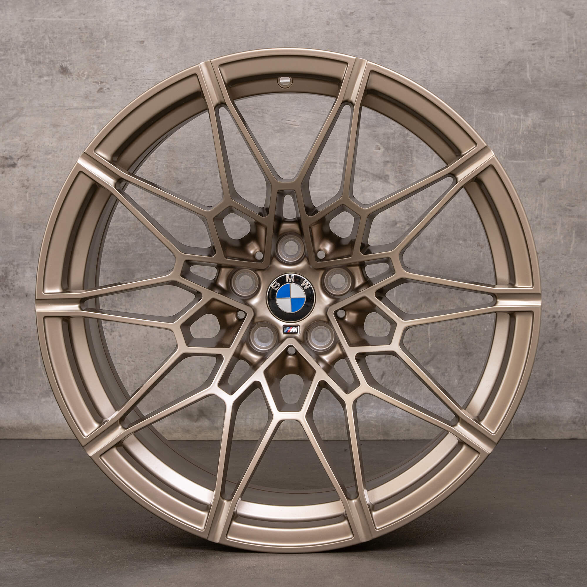 Originální disky BMW M3 M4 19 20 palců G80 G81 G82 G83 Styling 826 M 8093836 8093839 zlaté matné NOVÉ