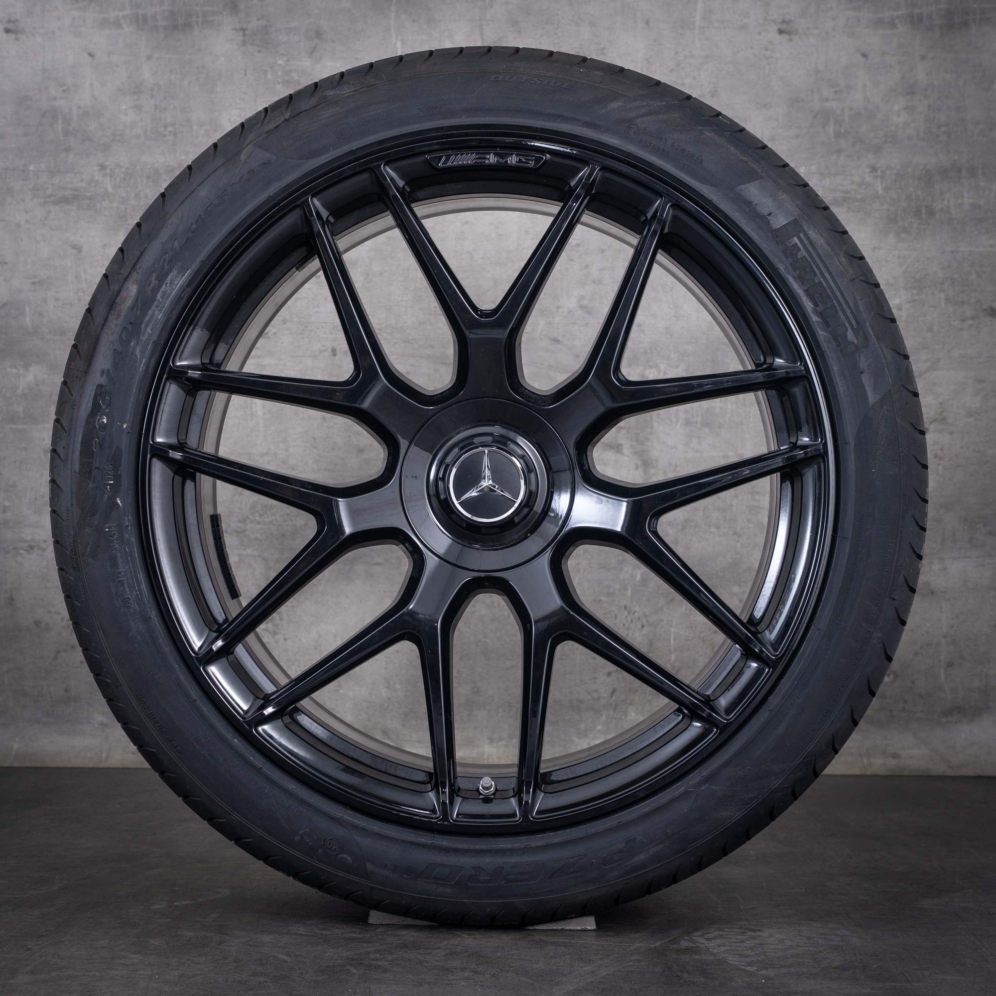 Original Mercedes Benz GLC 63 & S AMG Felgen 21 Zoll C253 X253 Sommerräder A2534014000 A2534014100 schwarz glanz