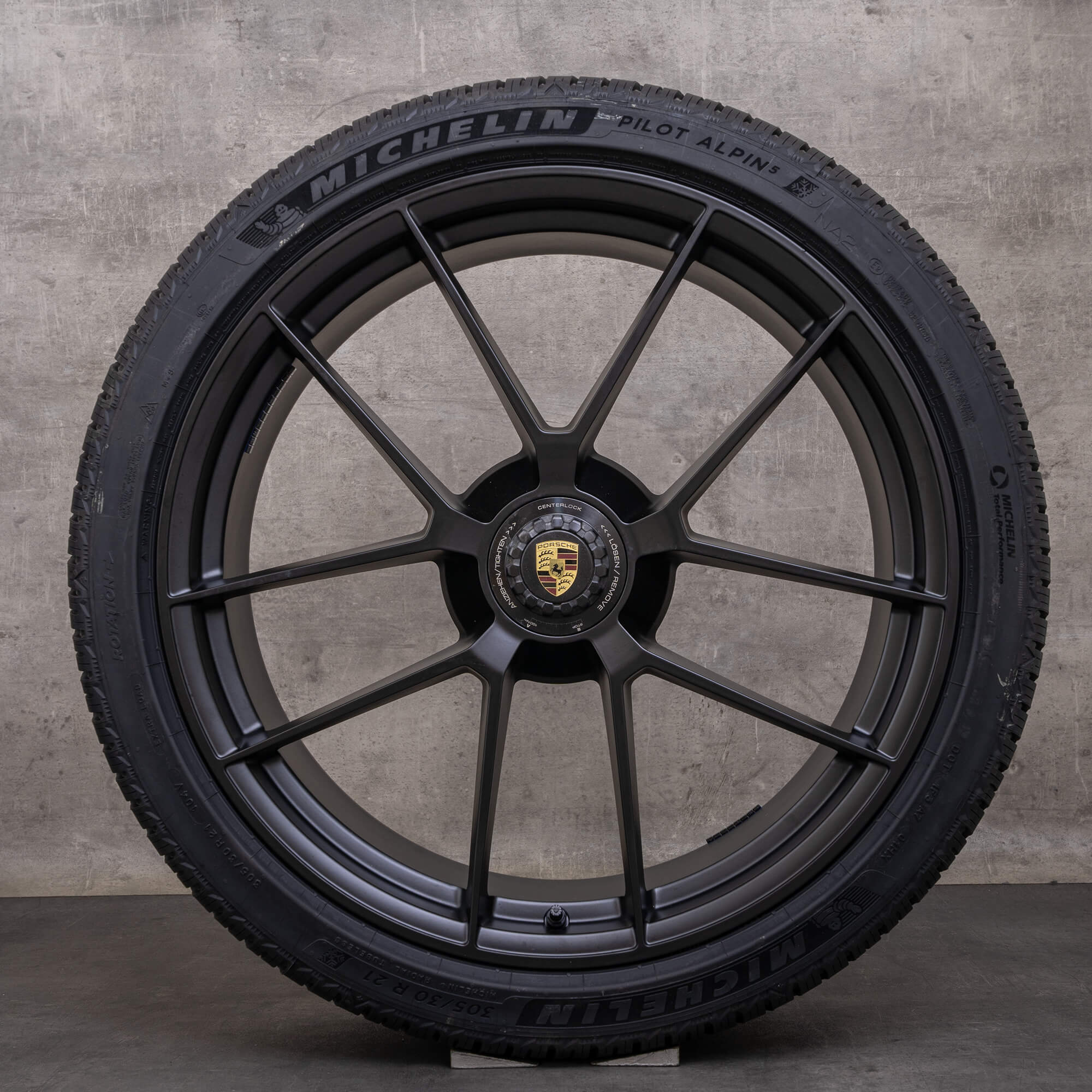 Original Porsche 911 Carrera GTS Winterräder 20 Zoll 992.2 II Felgen 992601025BT 992601025FD schwarz matt NEU