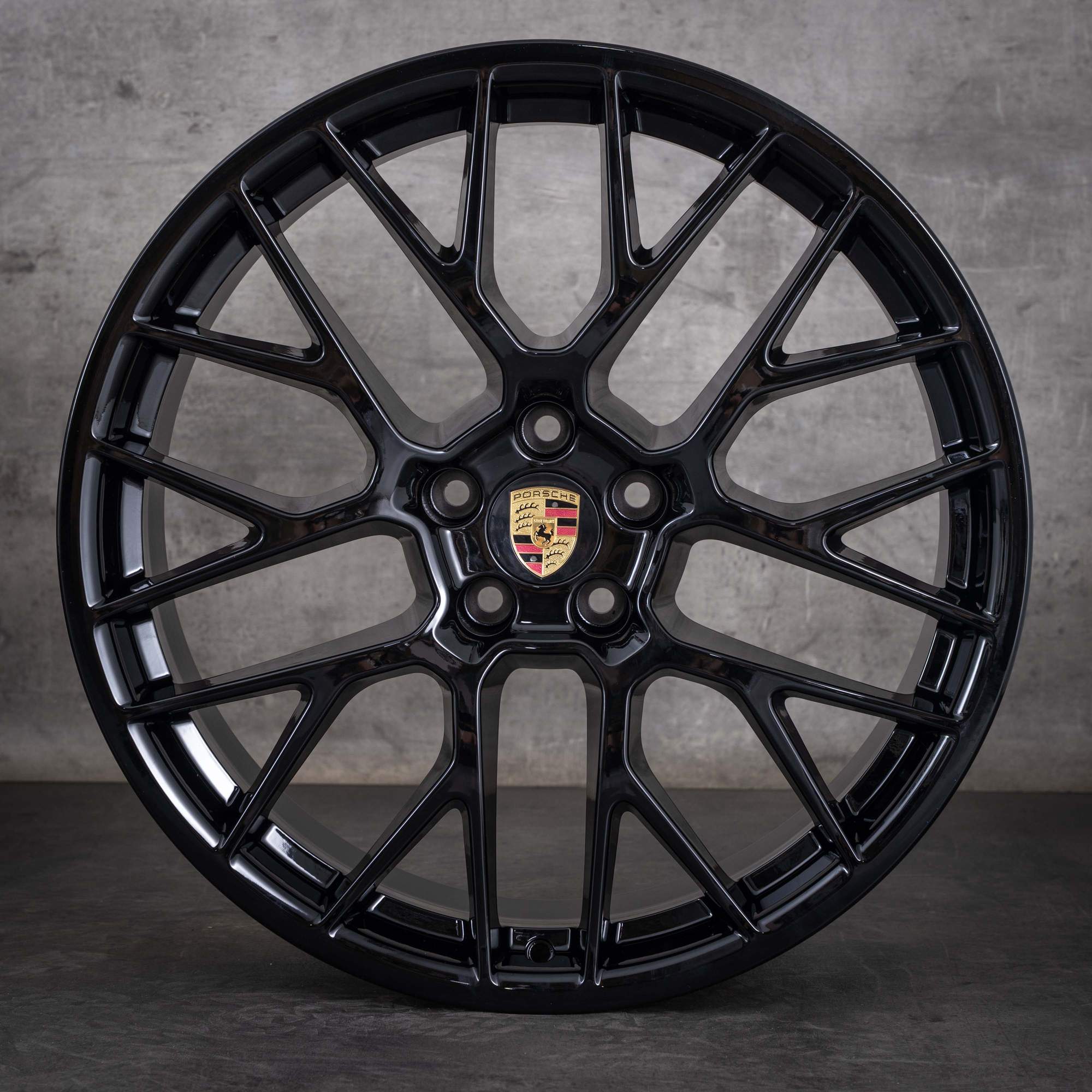 Original Porsche Macan I & II Winterräder 20 Zoll Felgen RS Spyder 95B601025BF 95B601025BG schwarz glanz