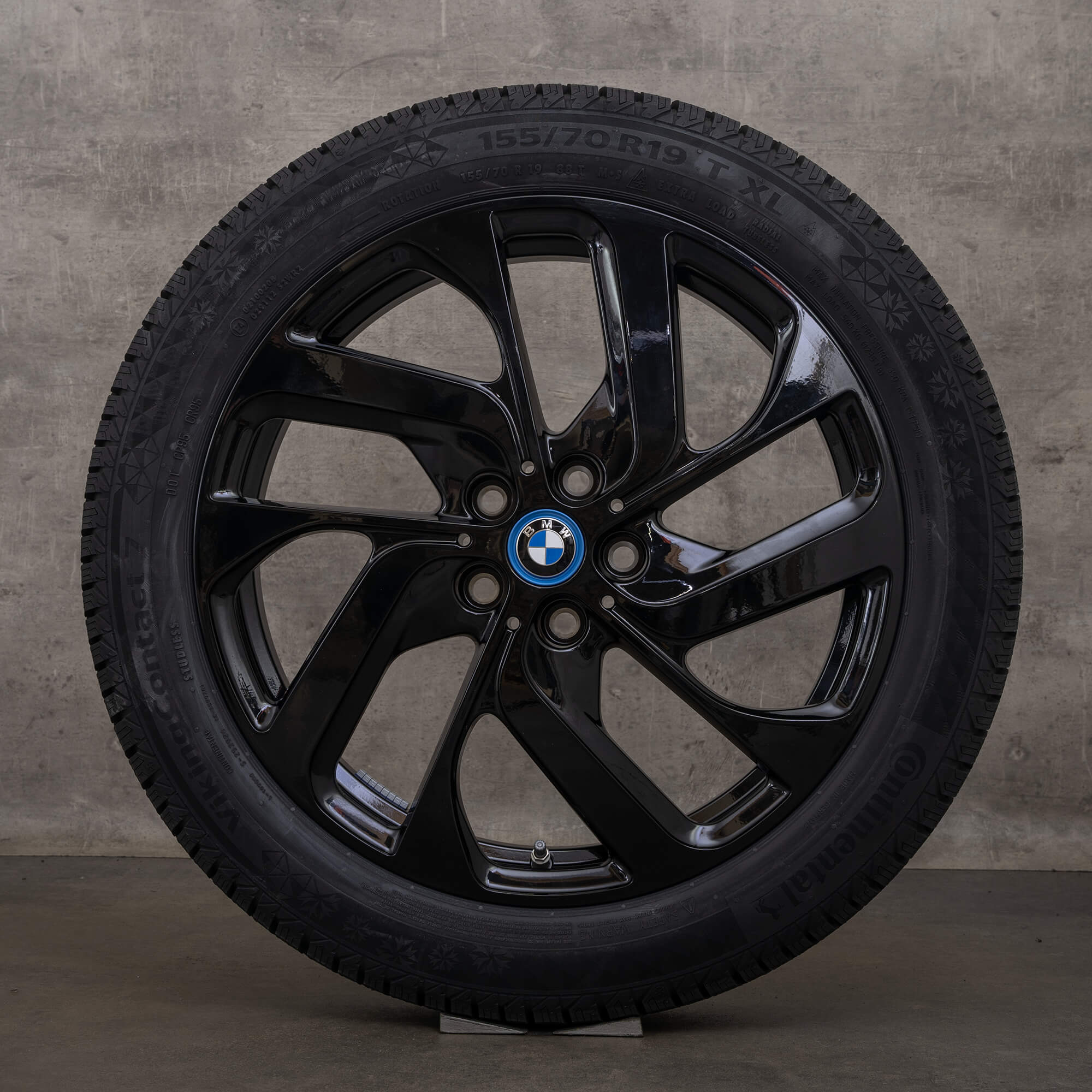 Original BMW i3s Felgen 19 Zoll I01 Winterräder 6887937 Styling 428 Turbinenstyling jet black NEU