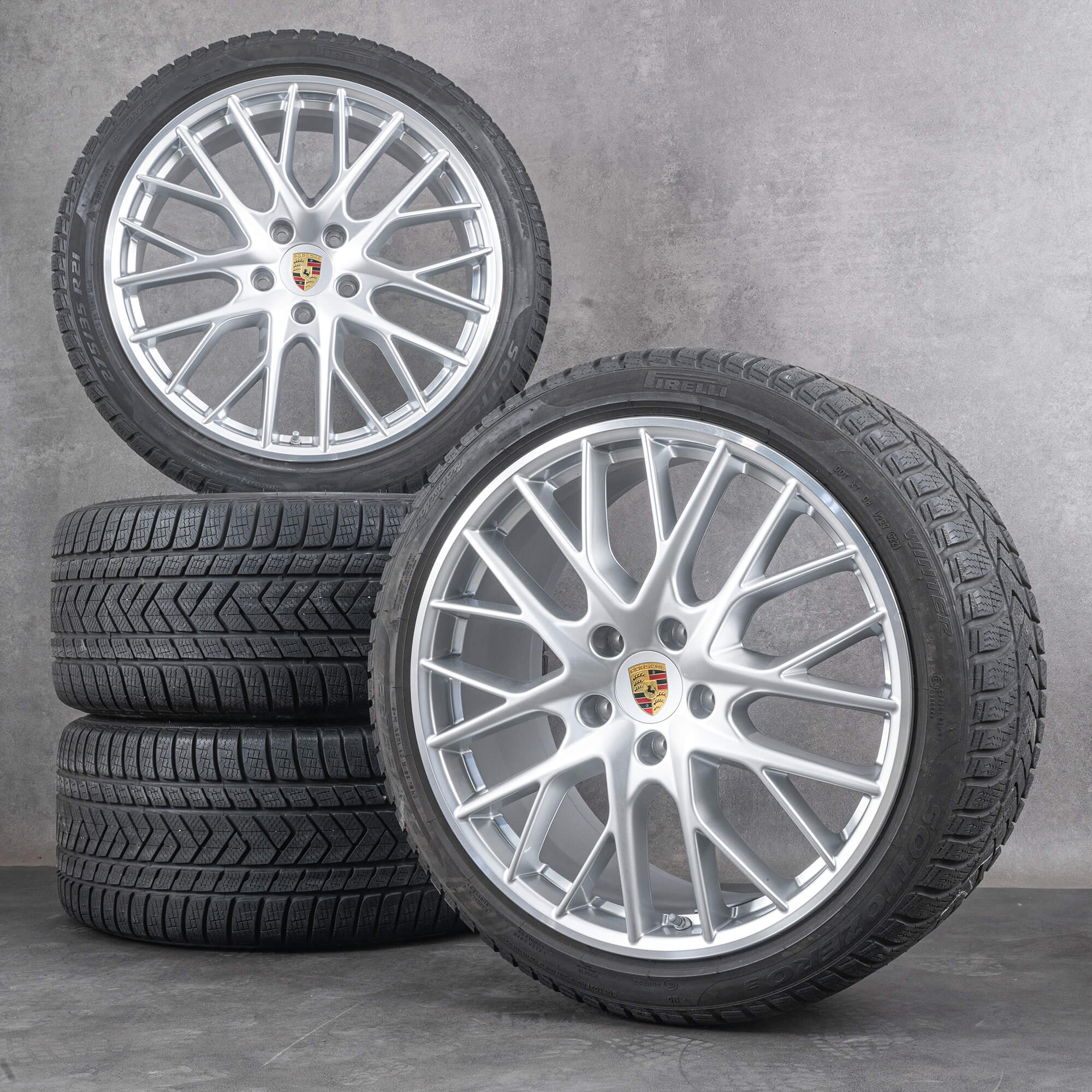 Jantes originales Porsche 21 pouces 971 Panamera Design Winterrder pneus d'hiver 88Z