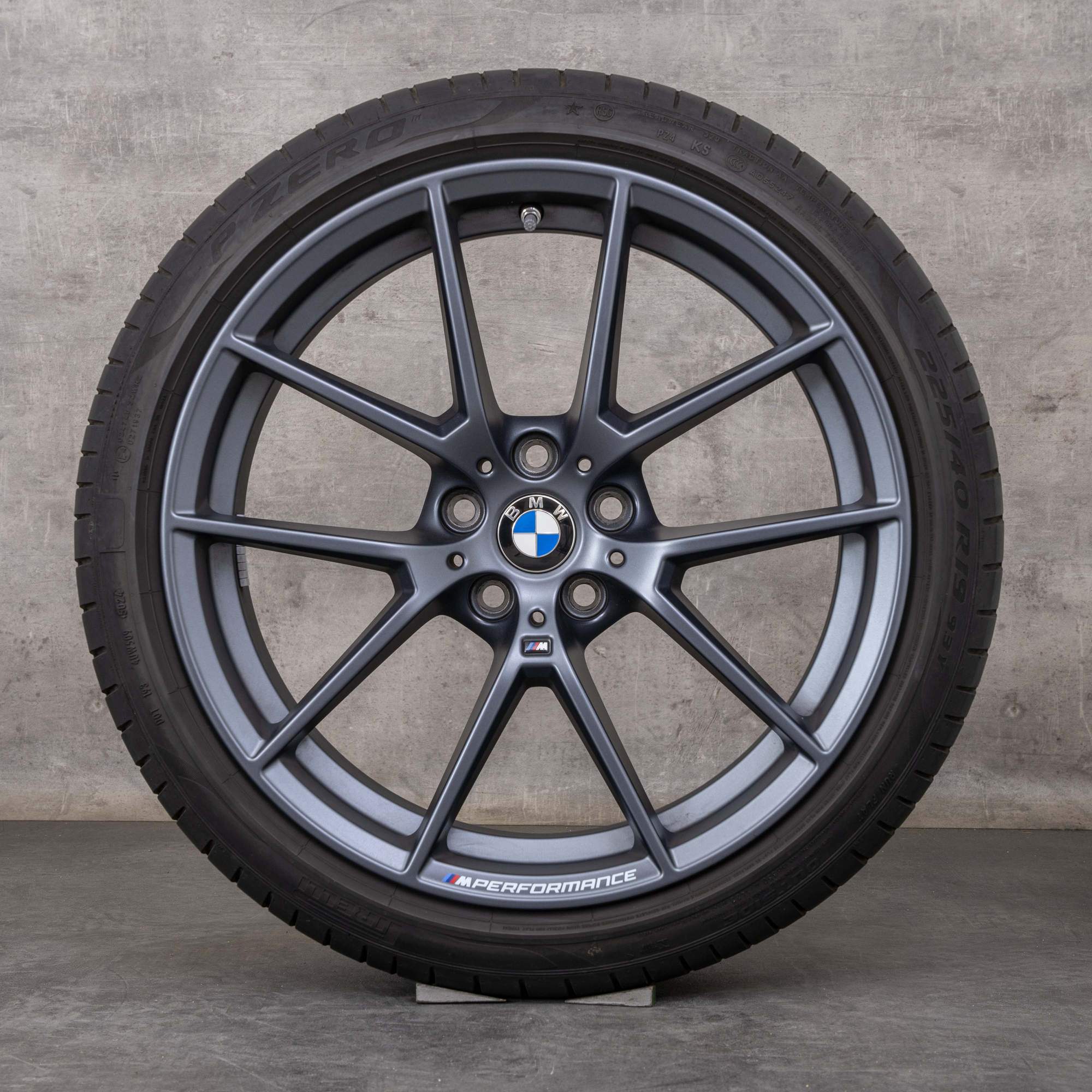 Originalní ráfky na auto BMW řady 2 3 4 19 palců G20 G21 G22 G23 G42 Coupé letní pneu styling 898 M 6895390 6895391 orbit grey matt