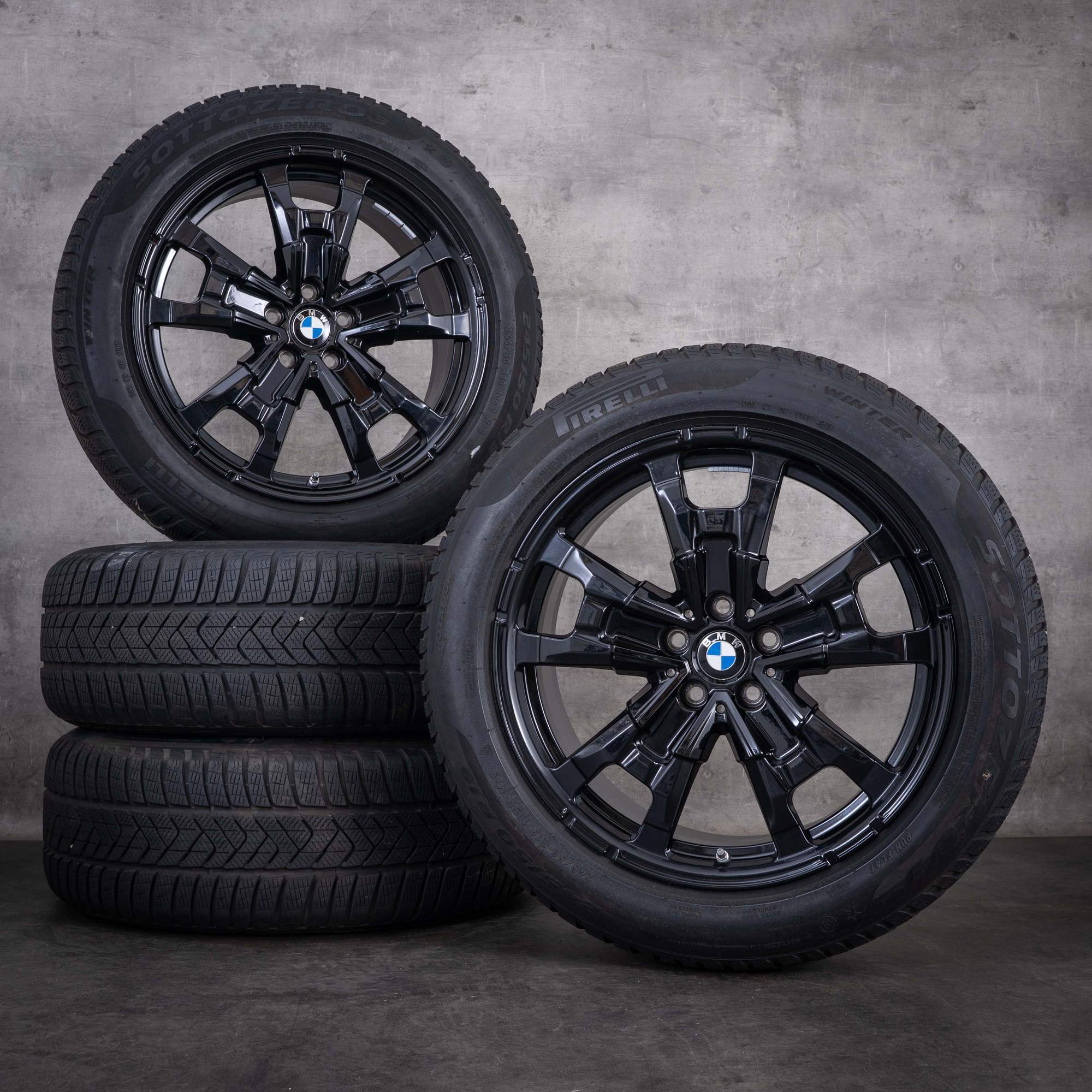 Original BMW iX3 Winterräder 19 Zoll G08 Felgen Styling 842 6895627 jet black