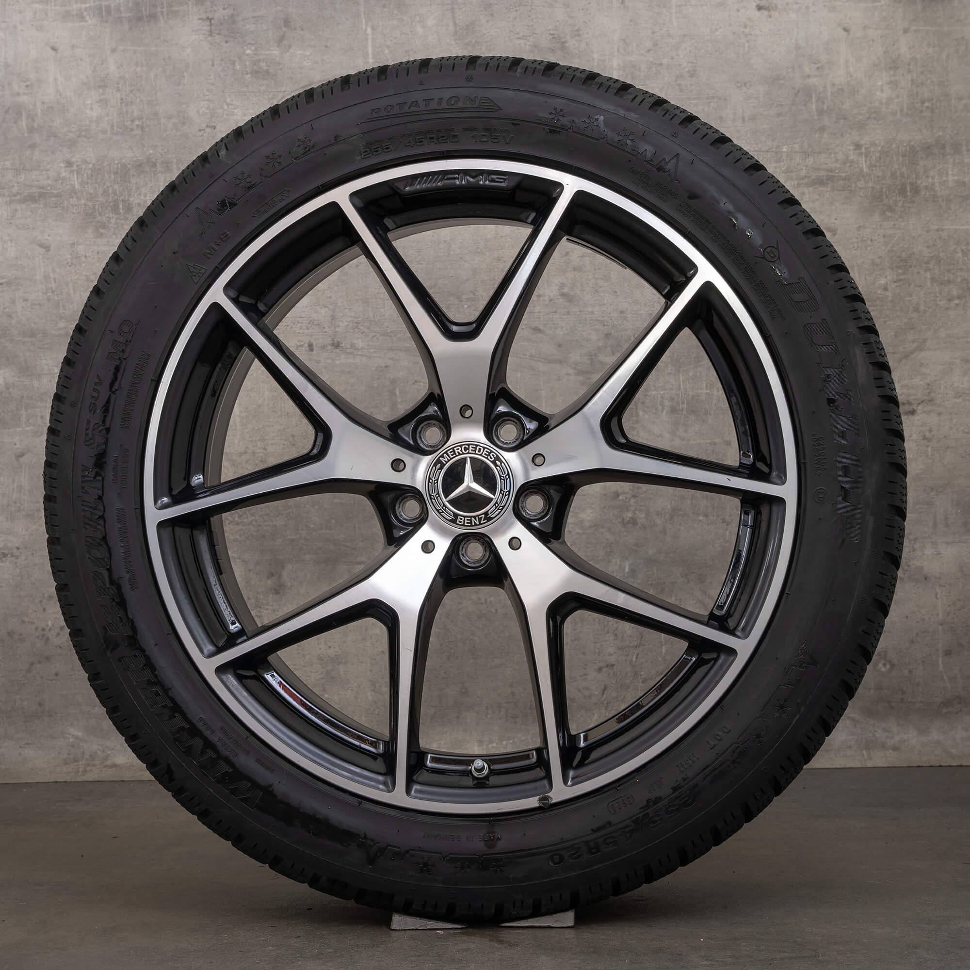 OEM Mercedes Benz GLC & 43 AMG winter tires 20 inch X253 C253 rims A2534015500 A2534015600 black high-gloss