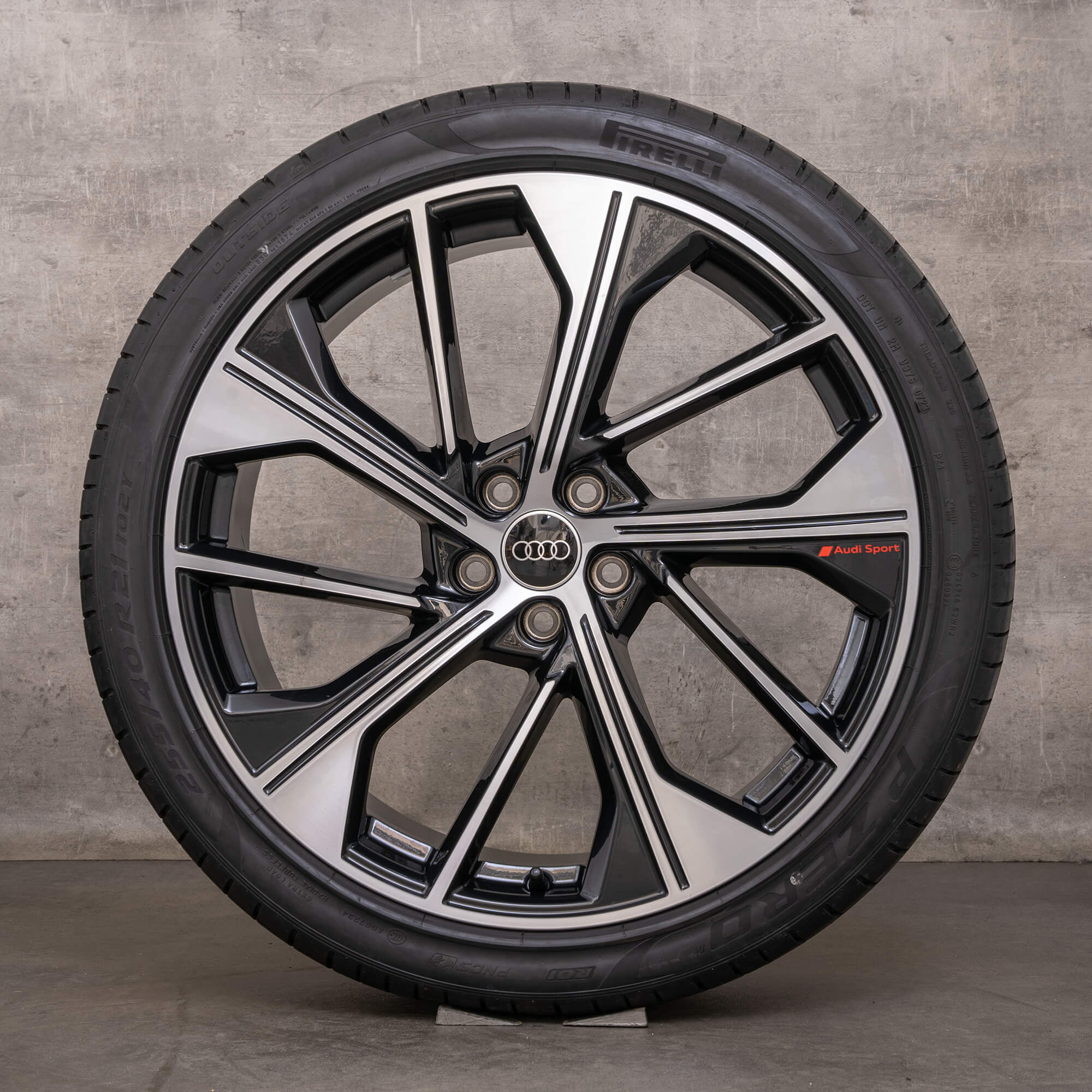 Originali Audi Q5 SQ5 cerchi estivi 21 pollici FY 80A601025BQ nero lucido torniti
