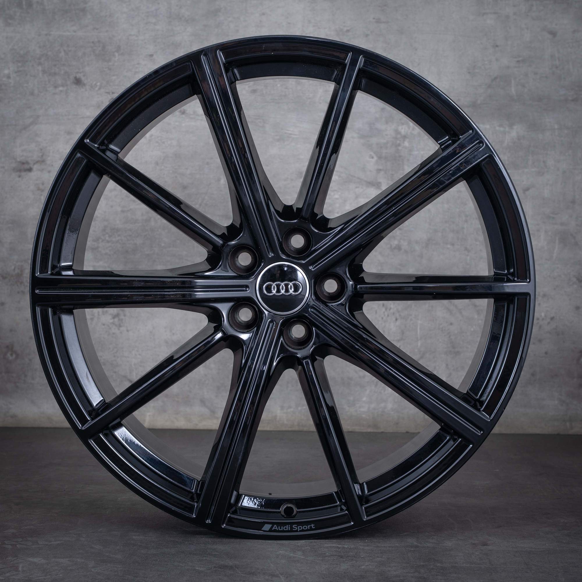 Jantes d'origine Audi A8 S8 21 pouces 4N D5 4N0601025S noir brillant