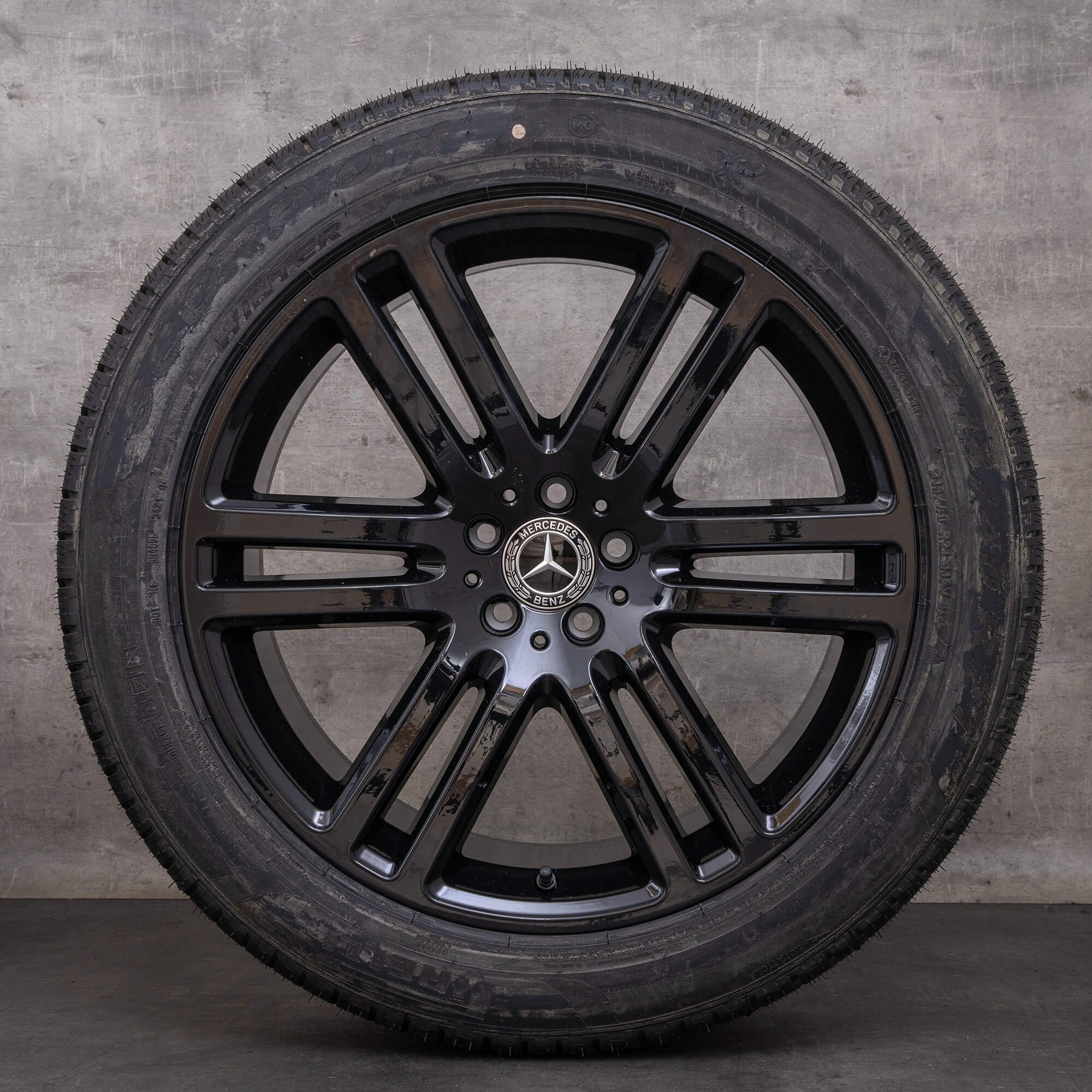 Oryginał Mercedes Benz GLE felgi 21 cali SUV V167 W167 koła zimowe A1674012600 A1674012800 czarny wysoki połysk